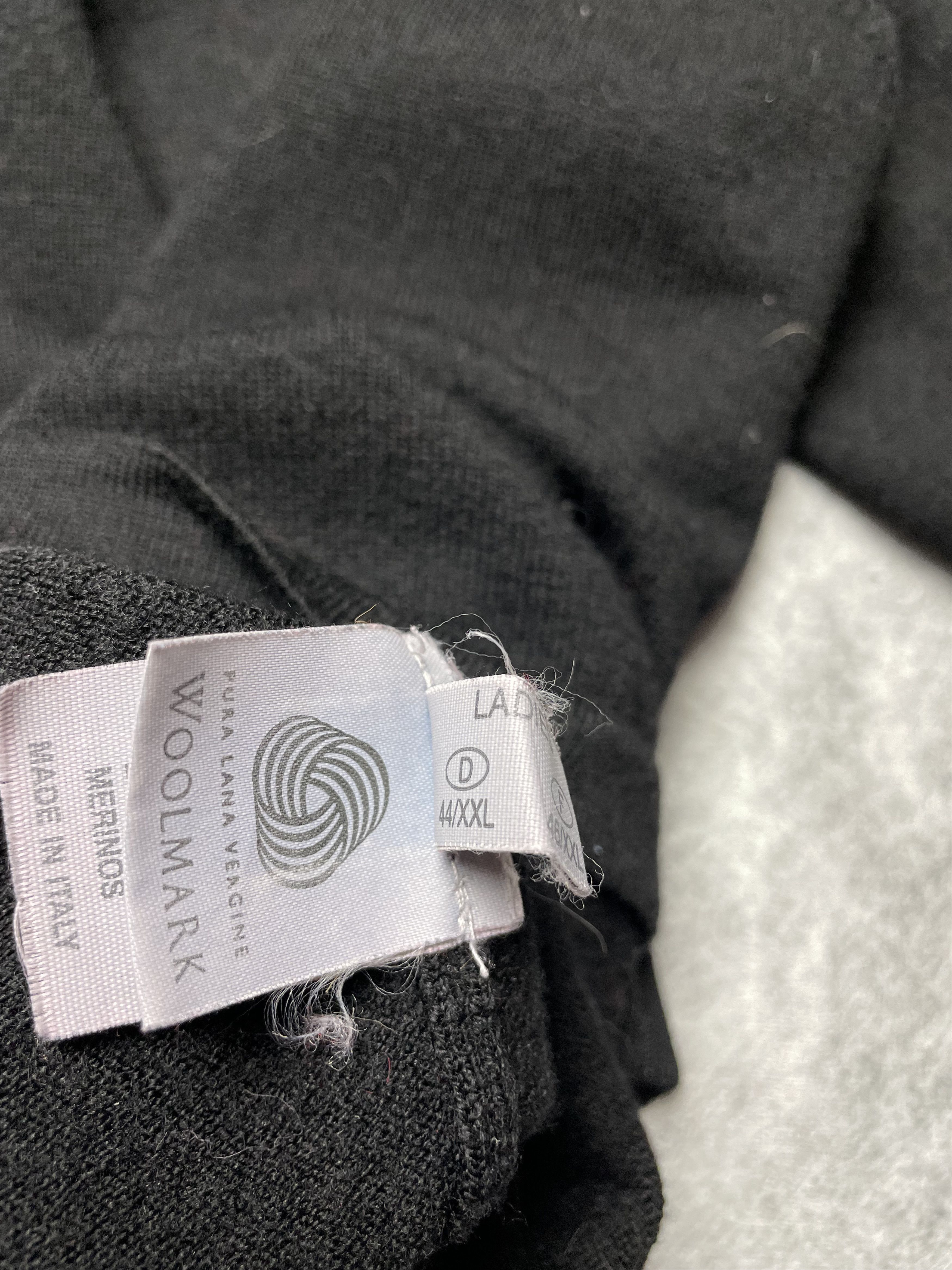 Fabiana Filippi Fabiana Filippi Merino Wool Black High neck Sweater Size XL / US 12-14 / IT 48-50 - 10 Thumbnail