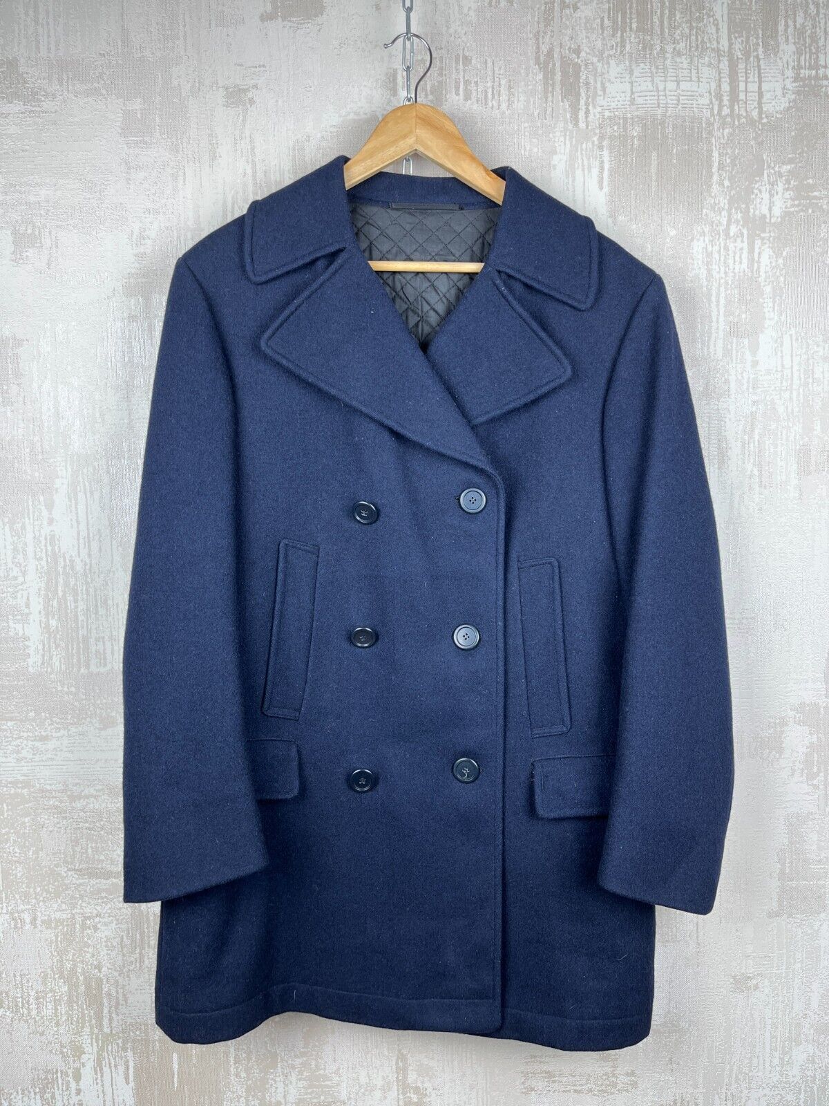 Vintage 90s Kuusinen Blackburn Wool England Peacoat Double-Breasted Size US M / EU 48-50 / 2 - 7 Thumbnail