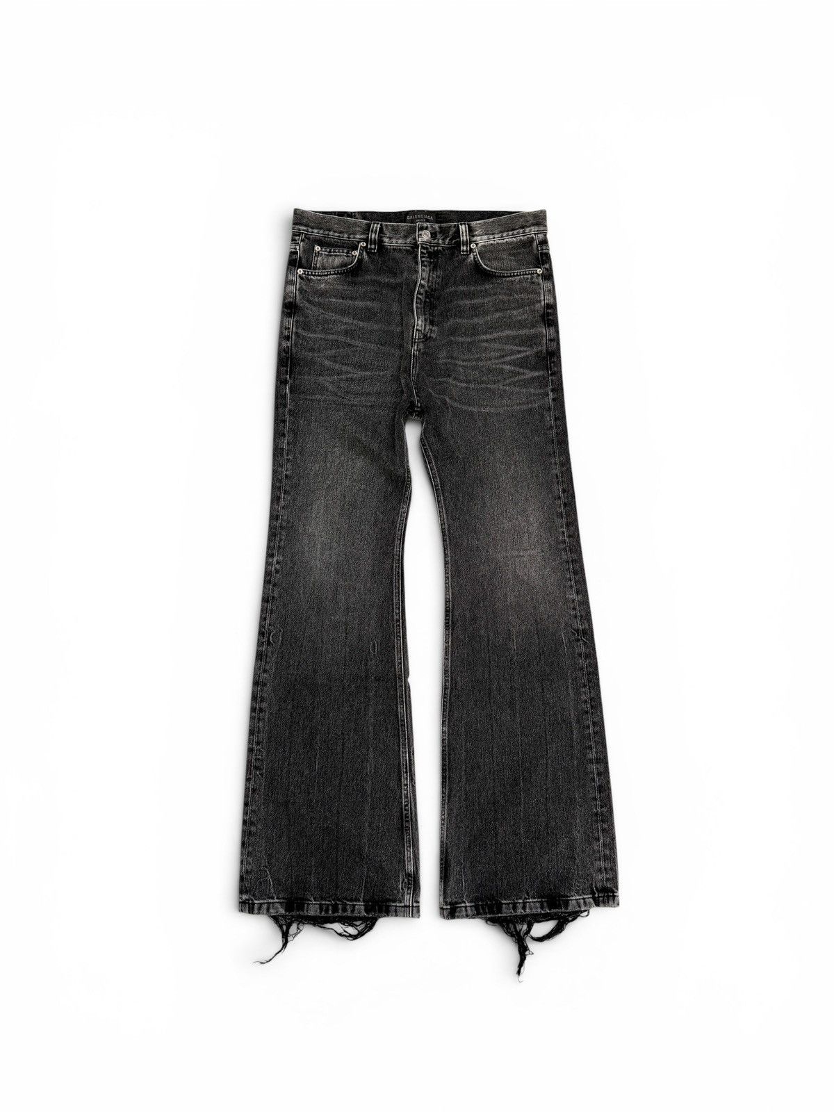 Balenciaga AW22 Lost Tape Japanese Wash Denim Flare Pants