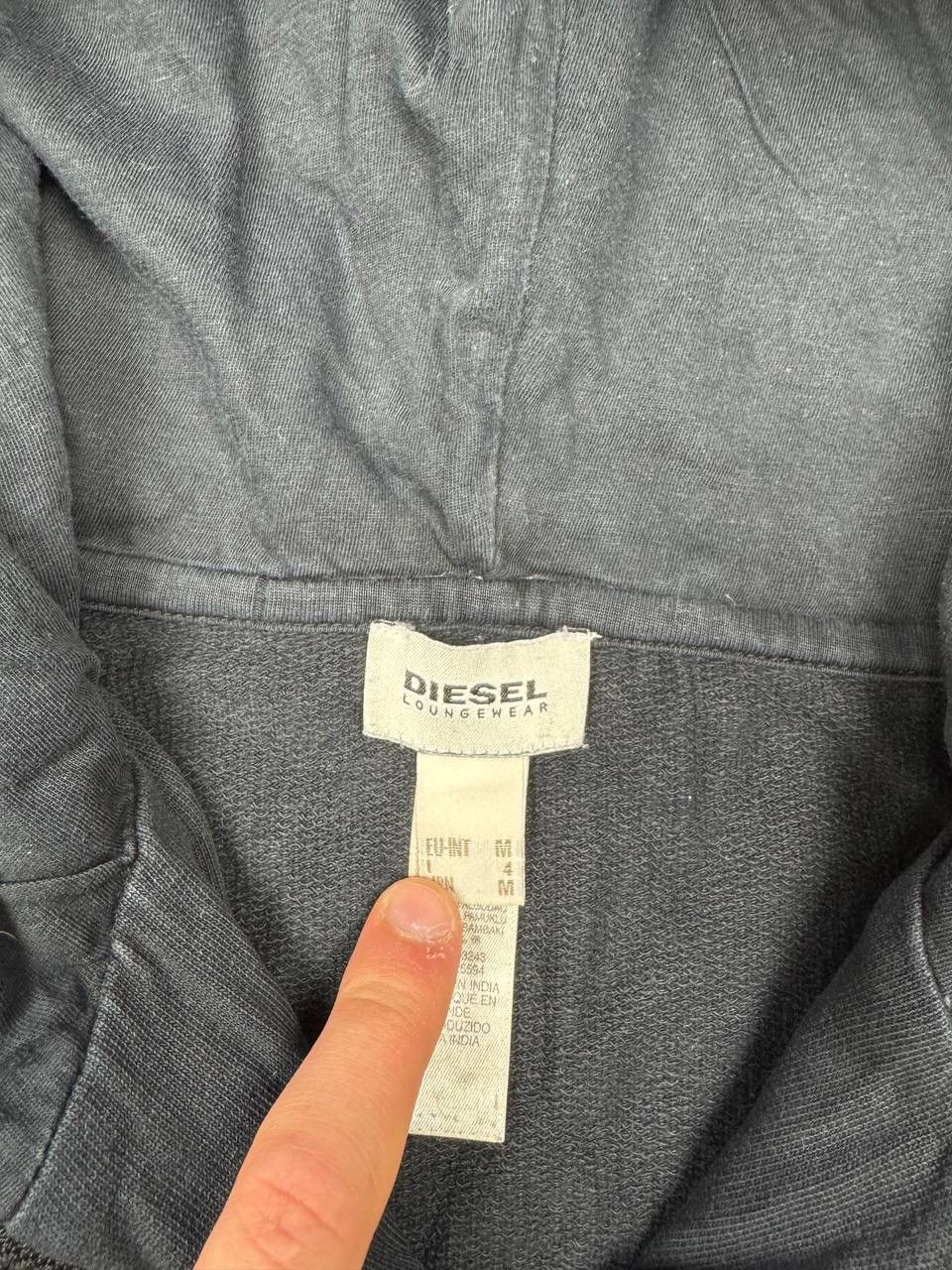 Diesel × Japanese Brand × Vintage Vintage Diesel Y2K Hype Zip Hoodie Size US M / EU 48-50 / 2 - 7 Thumbnail