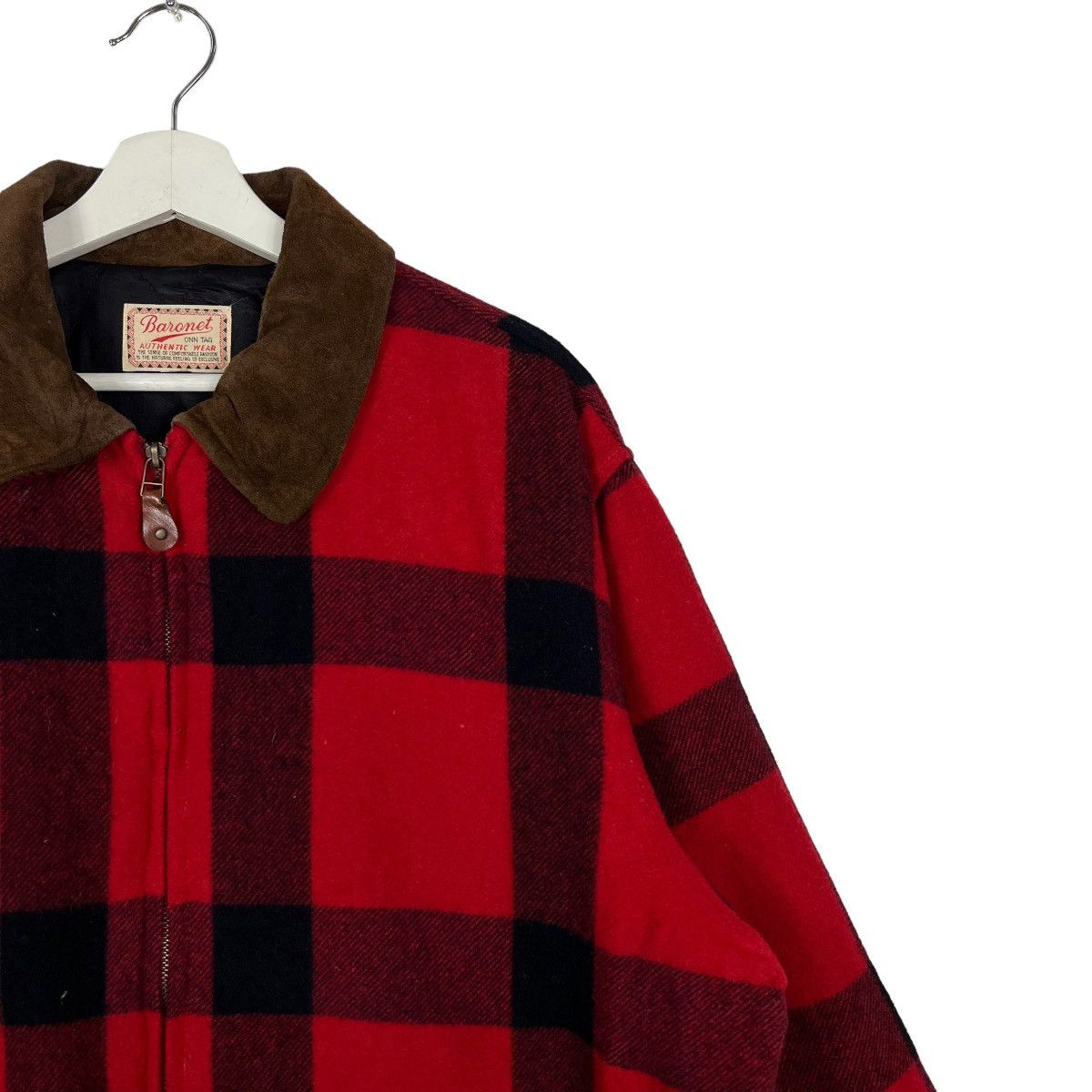 Japanese Brand 🔥 VINTAGE BARONET PLAIND CHECK WOOL JACKET Size US M / EU 48-50 / 2 - 7 Thumbnail