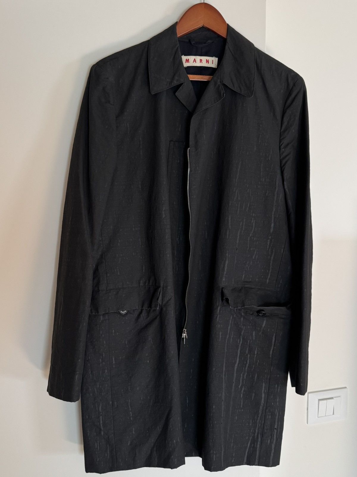 Marni Early 2000’s black Marni light coat Size US M / EU 48-50 / 2 - 1 Thumbnail