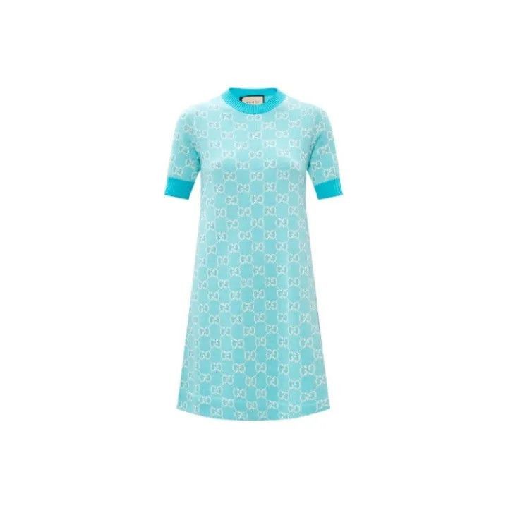 Gucci Gucci Logo Embroidered Short Sleeve Dress-2507 Size XS / US 0-2 / IT 36-38 - 6 Thumbnail