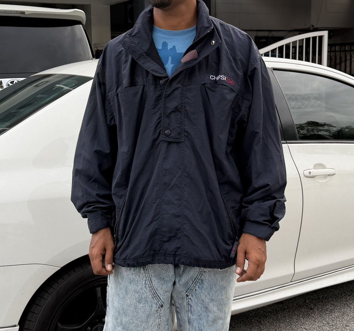 Chaps Ralph Lauren Vintage Chaps Ralph Lauren half-zip nylon anorak jacket Size US M / EU 48-50 / 2 - 2 Thumbnail