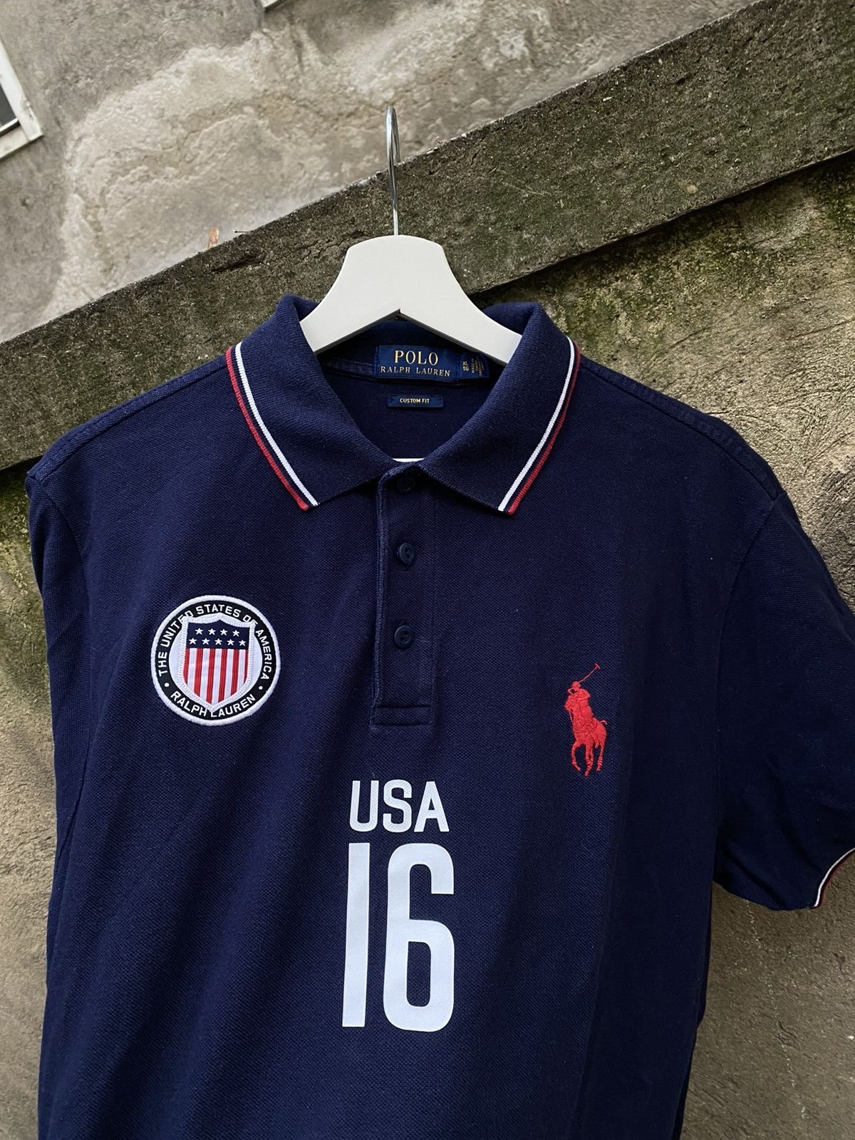Polo Ralph Lauren × Vintage Polo Ralph Lauren USA 16 Polo T-Shirt Size US XL / EU 56 / 4 - 3 Thumbnail