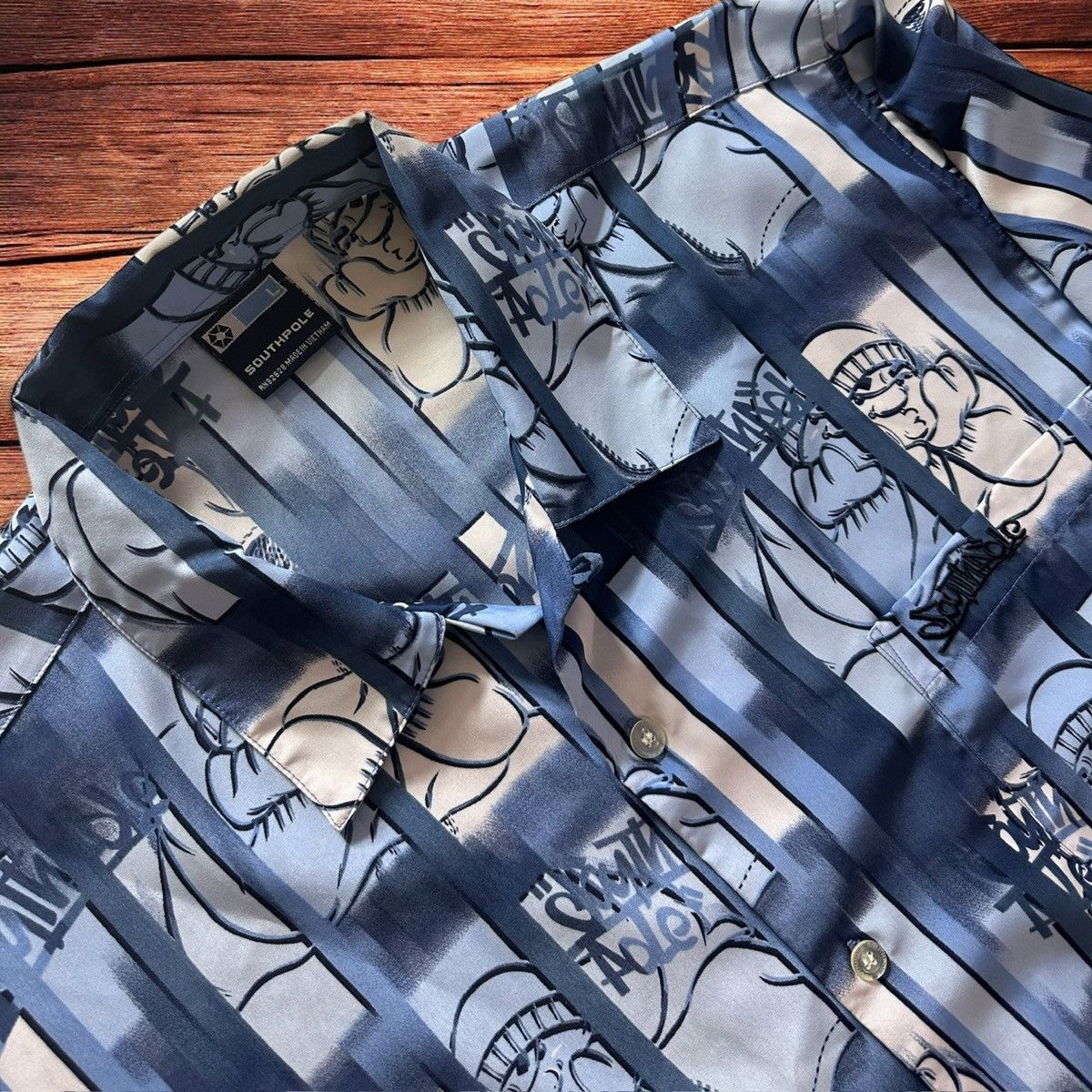 Southpole × Vintage Vintage SouthPole Graffiti Shirt Men’s Size Large Size US L / EU 52-54 / 3 - 2 Thumbnail