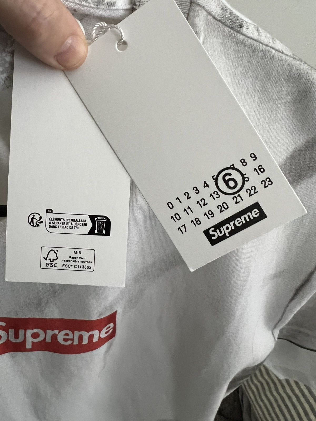 Maison Margiela × Supreme Size Small Supreme MM6 Box Logo Tee Size US S / EU 44-46 / 1 - 7 Thumbnail