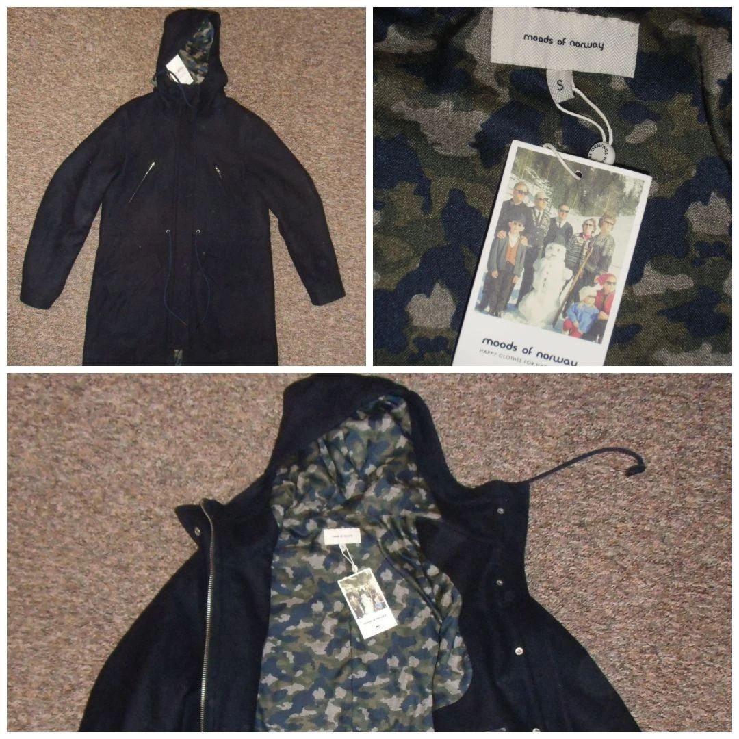 Moods of Norway Moods of Norway "Bord Dale" 100% Wool Parka - Black Iris. S Size US S / EU 44-46 / 1 - 1 Thumbnail