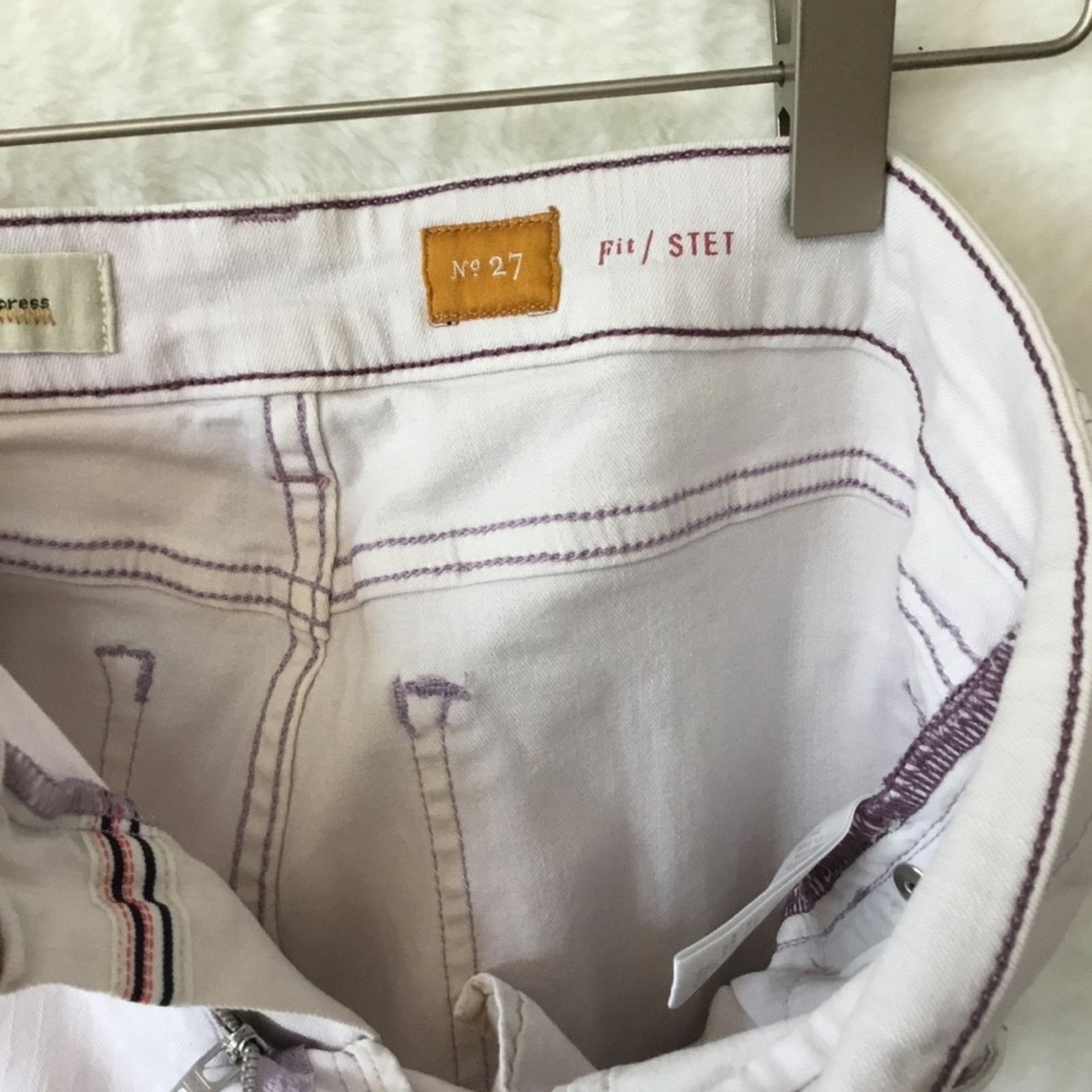 Pilcro and the Letterpress Lavender-Gray Fit/Stet Jeans