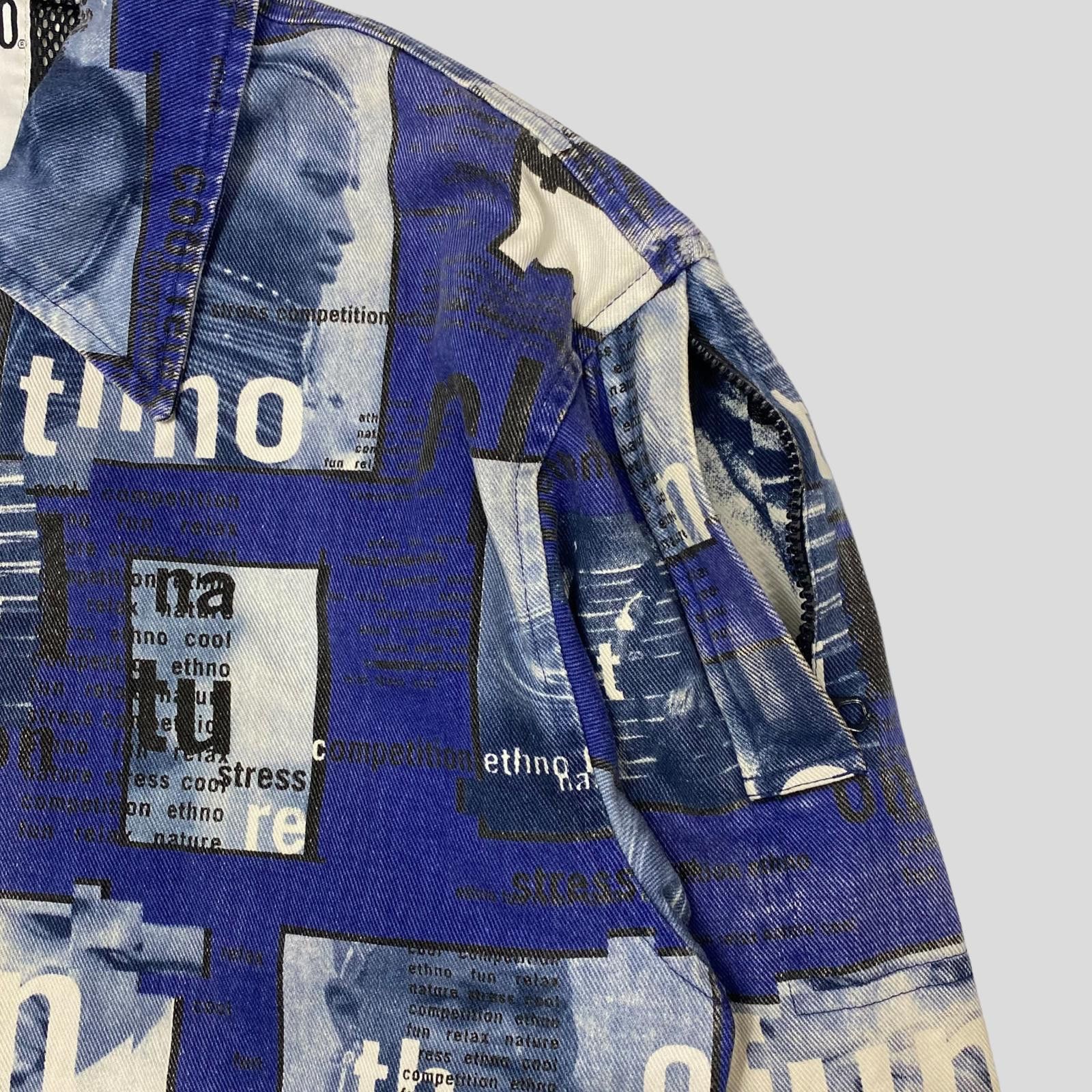 Moschino Moschino Jeans ‘99 Ethno Denim Jacket - IT54 (L/XL) Size US L / EU 52-54 / 3 - 3 Thumbnail