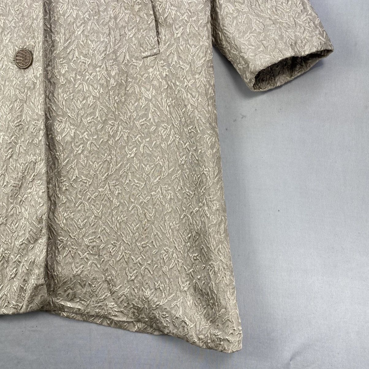 Agnona Vtg Agnona Long Coat With a Subtle Textcure Pattern Size M / US 6-8 / IT 42-44 - 3 Thumbnail