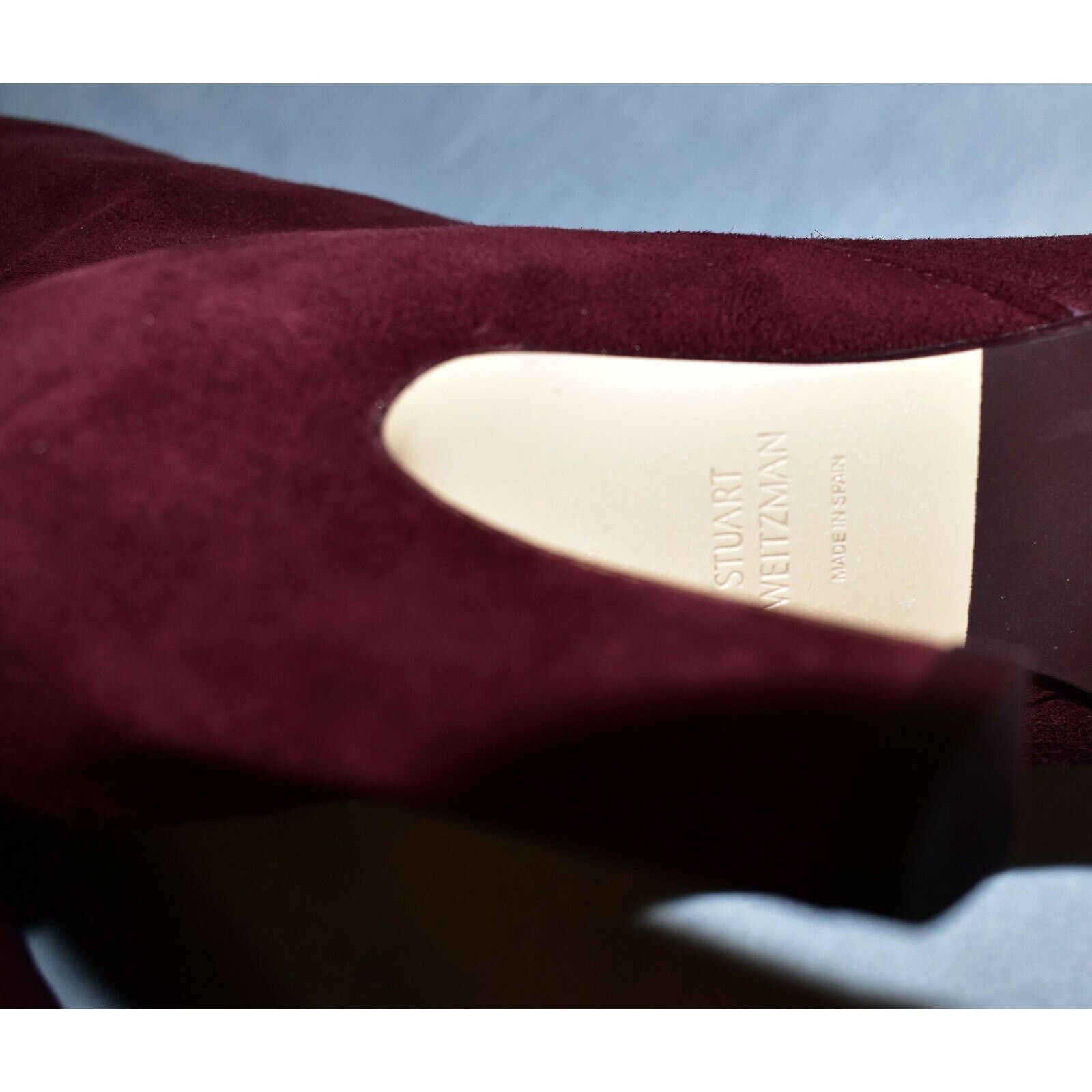 Stuart Weitzman B20 NEW STUART WEITZMAN Charlie Red Suede Boot Sz 5.5 M $798 Size US 5.5 / IT 35.5 - 10 Thumbnail