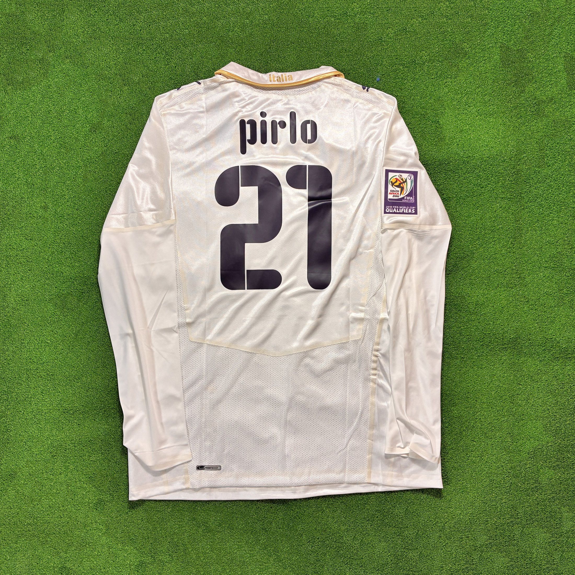 Puma Italy 2008 Away Player Issue Long Sleeve Jersey Pirlo #21 Size US XL / EU 56 / 4 - 1 Thumbnail