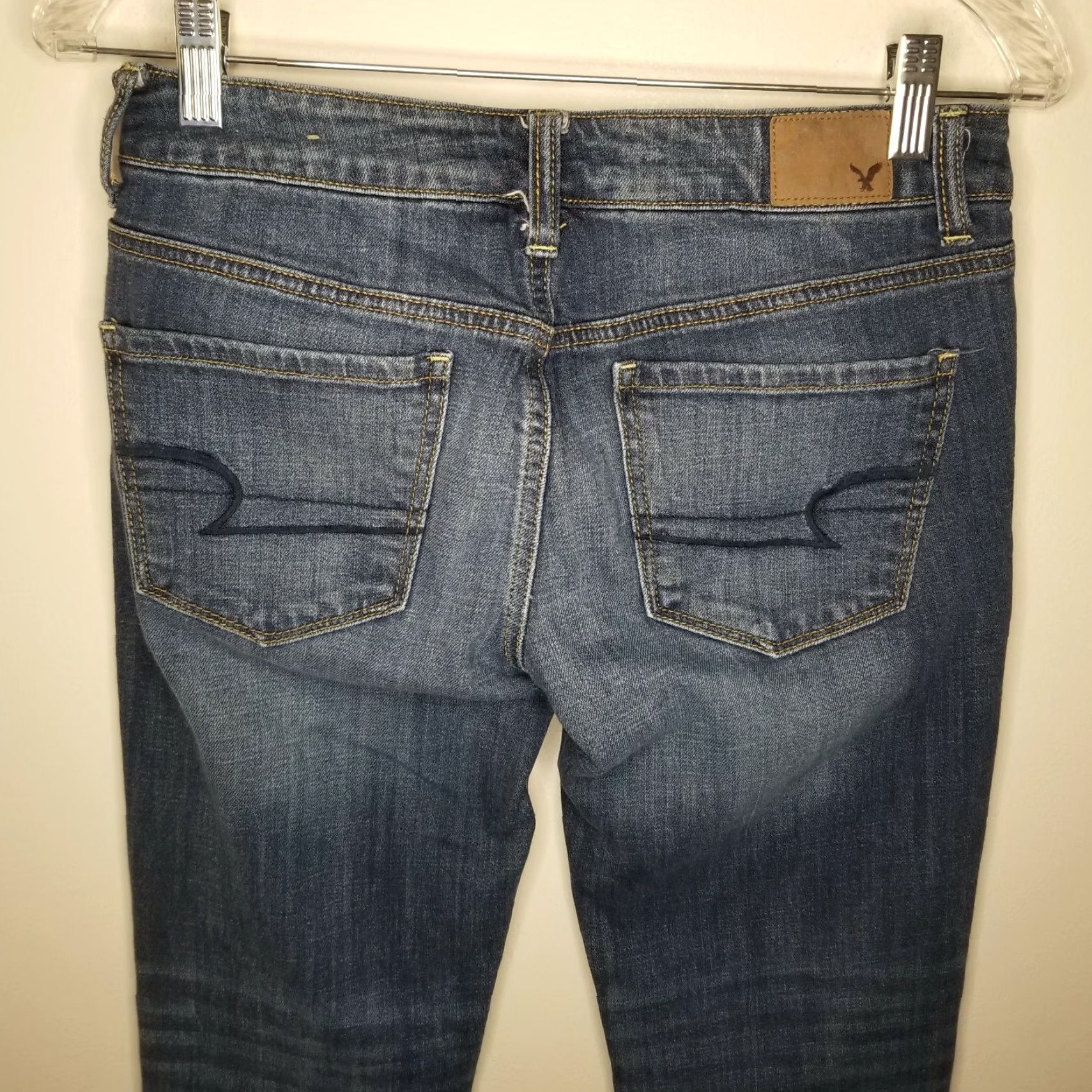 American Eagle Outfitters American Eagle Jeans Womens Skinny Stretch Blue Size 4 Size 27" / US 4 / IT 40 - 5 Thumbnail