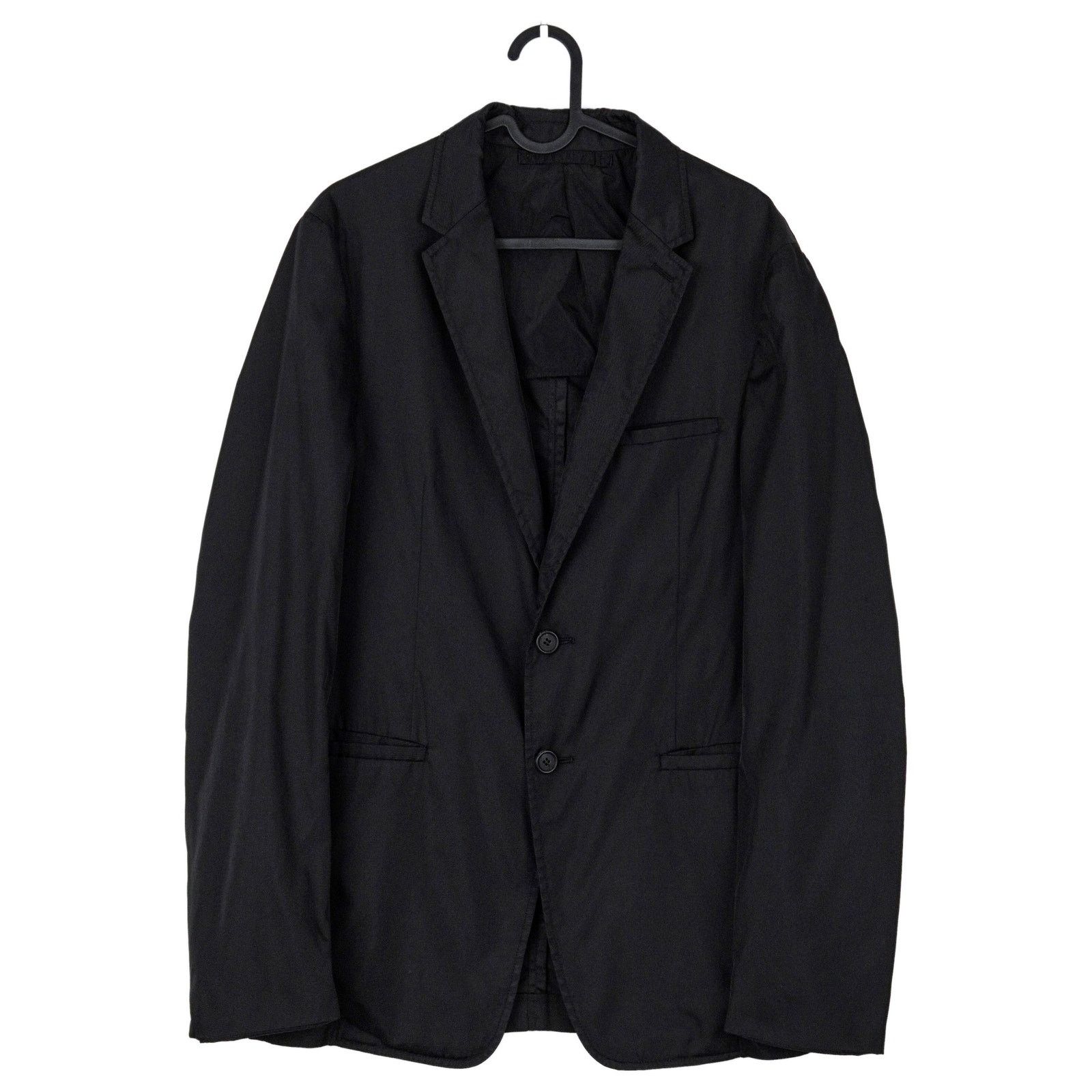 Prada Vintage Prada AW2010 Black Nylon Lightweight Blazer Jacket Size US M / EU 48-50 / 2 - 1 Thumbnail