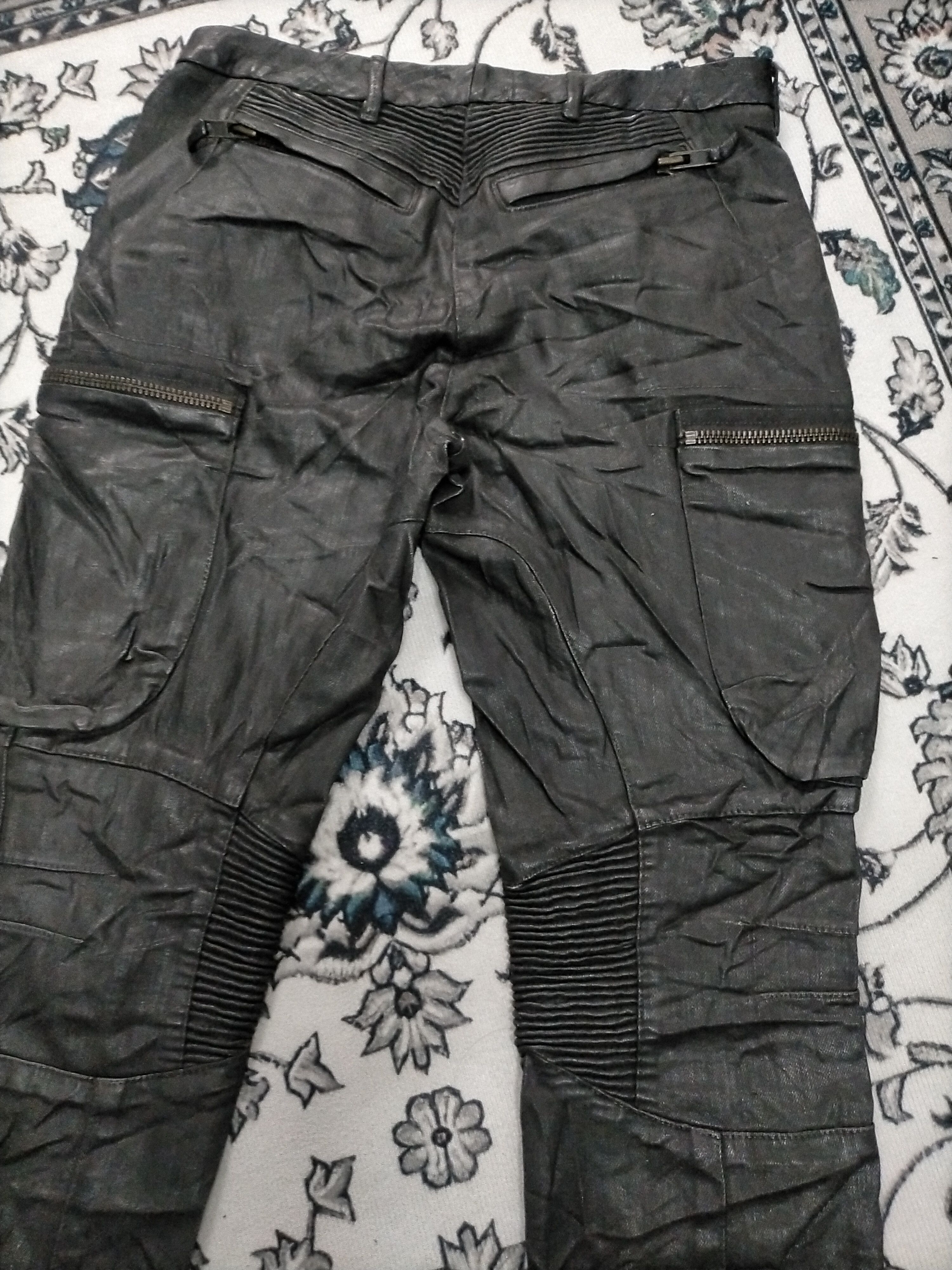 Allsaints × Saint Laurent Paris × Yves Saint Laurent 🔥 Designer 🔥Allsaints Aviator Gloss Trouser Leather Size US 29 - 6 Thumbnail