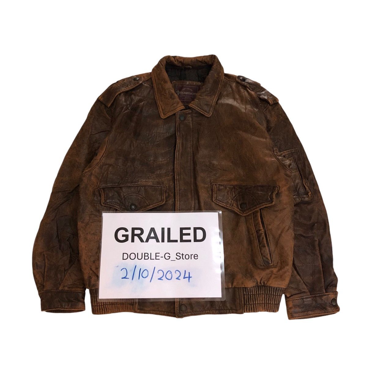 Japanese Brand 📌Vintage Leather Jacket Biker Loldanthony Size US L / EU 52-54 / 3 - 1 Thumbnail
