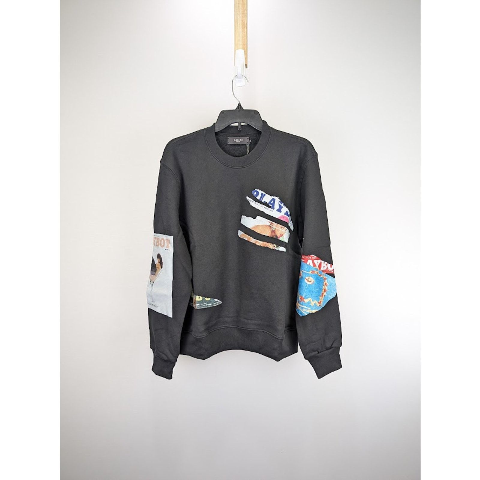 Amiri o1rshd1 Q:2 / Playboy Magazine Crewneck Sweater in Black Size US L / EU 52-54 / 3 - 1 Thumbnail