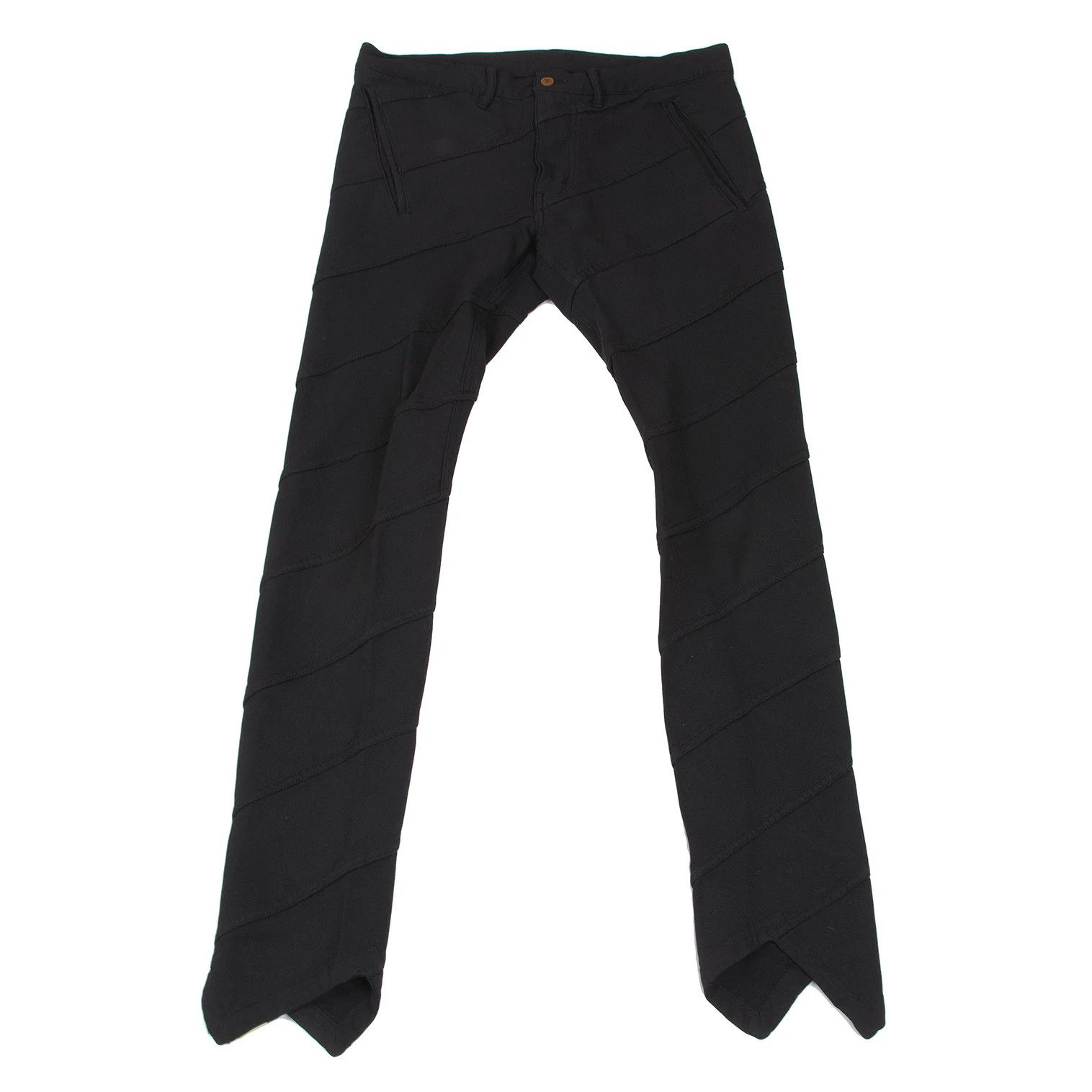 Polyester Twist Pants in Black Size XS