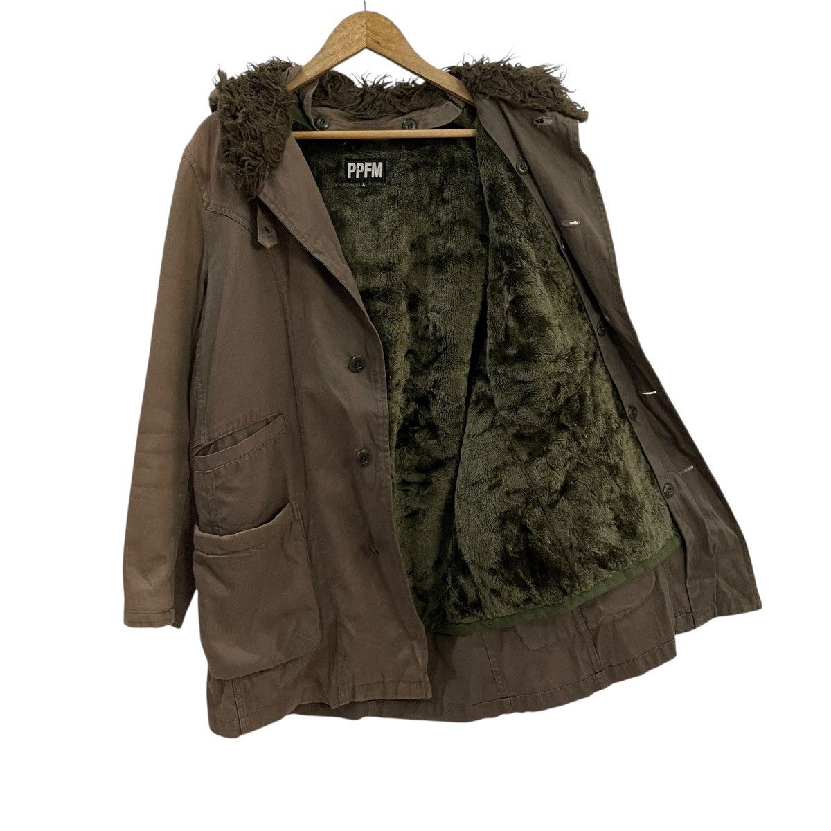 PPFM Vintage Ppfm Parkas Sherpa Fleece Hoodies Jacket Size US L / EU 52-54 / 3 - 1 Thumbnail
