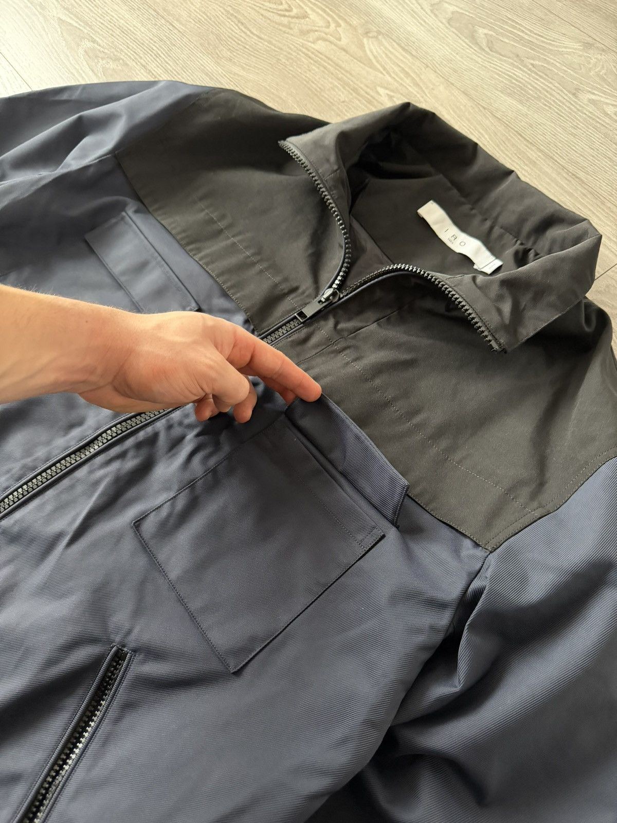Iro IRO Spring /Summer 2022 Blue/Black Barnes Paris Jacket Size US M / EU 48-50 / 2 - 14 Thumbnail