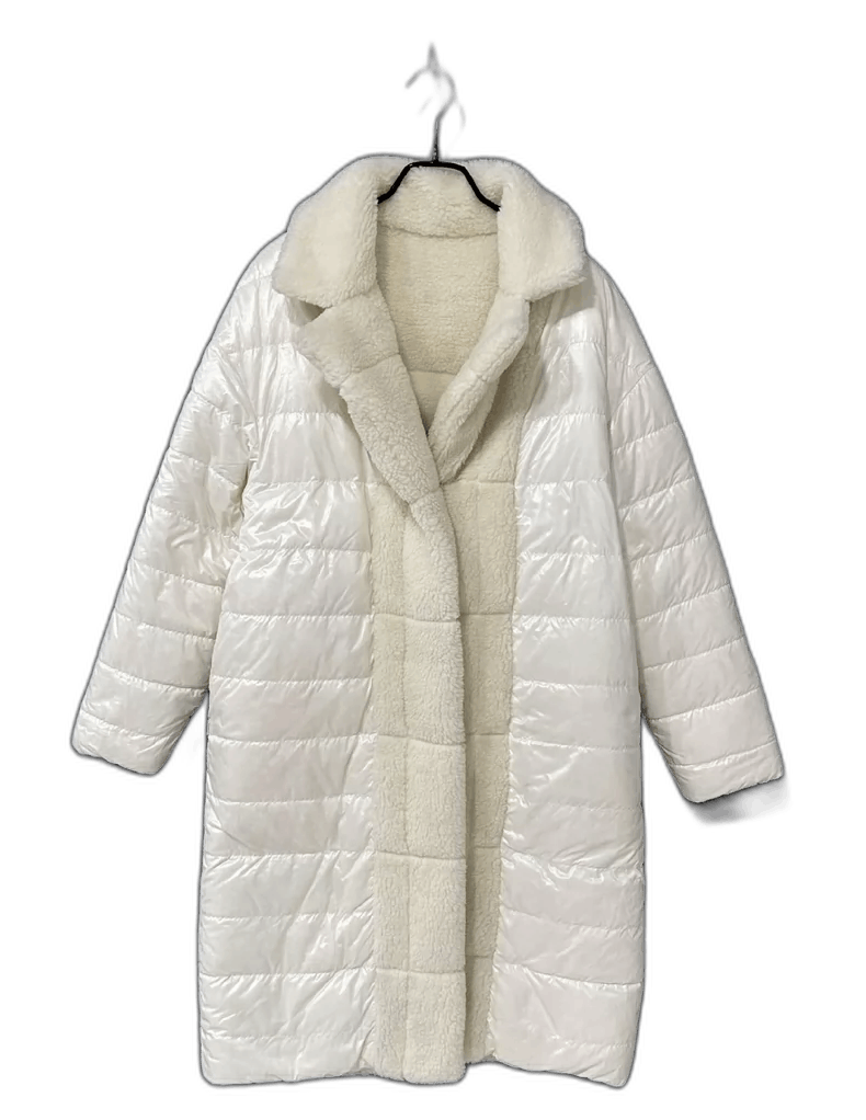 Cream Double-Sided Faux Fur Coat