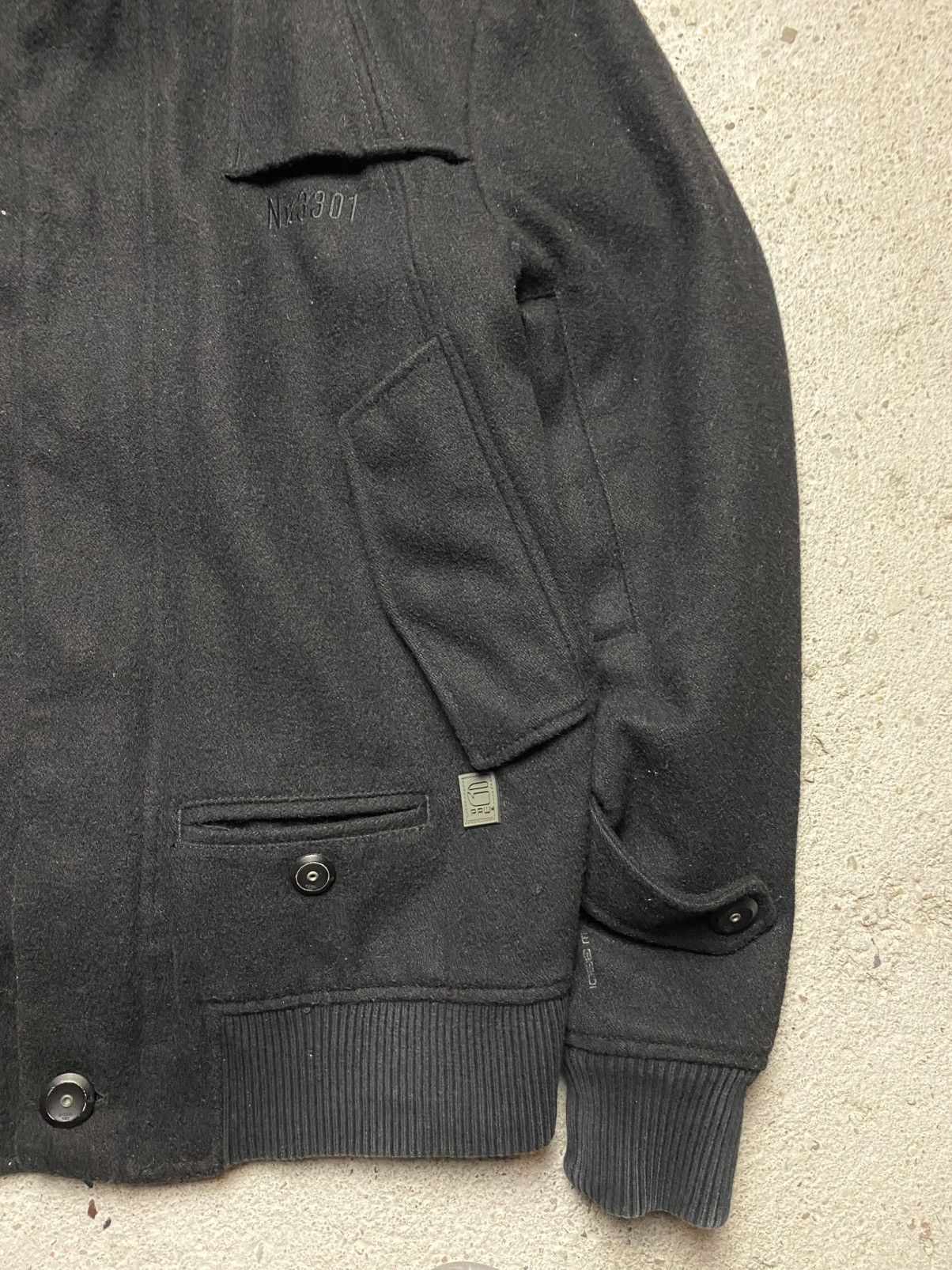 G-Star G star bomber wool jacket old money black Size US M / EU 48-50 / 2 - 5 Thumbnail