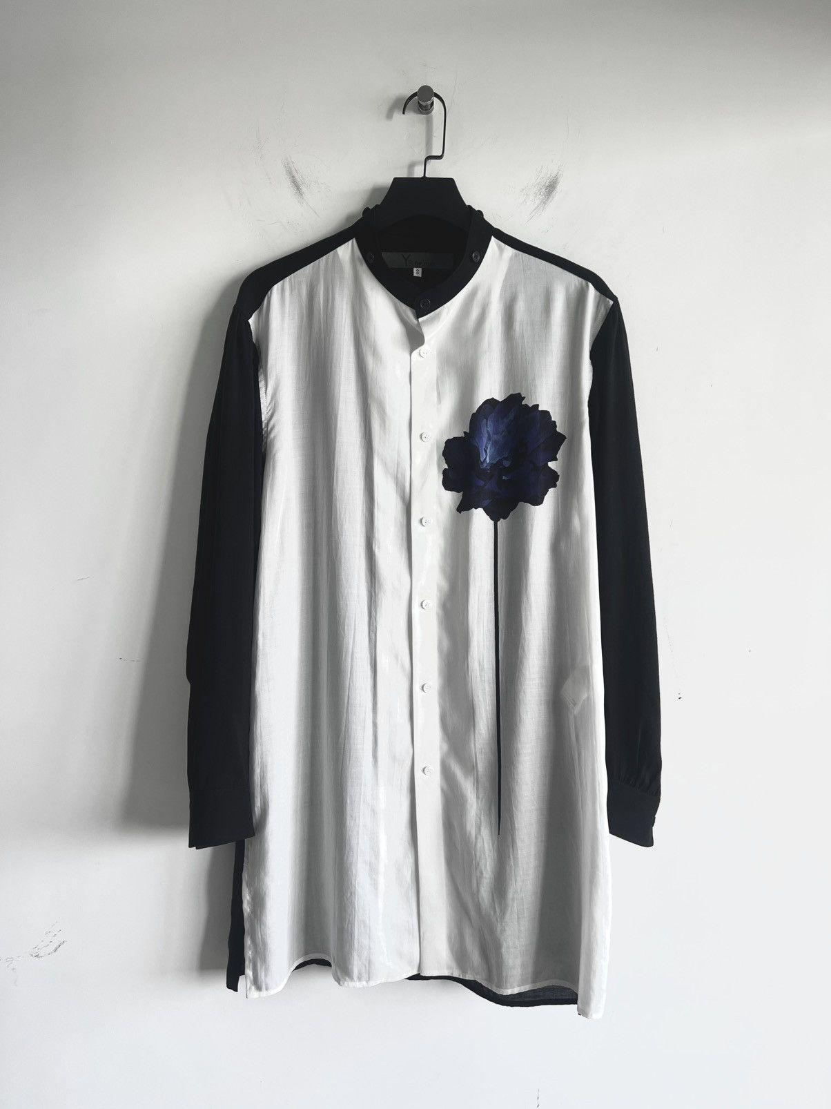 Y's for Men × Yohji Yamamoto Yohji Yamamoto Y's For Men - Cellulose One Blue Flower Shirt Size US M / EU 48-50 / 2 - 1 Thumbnail