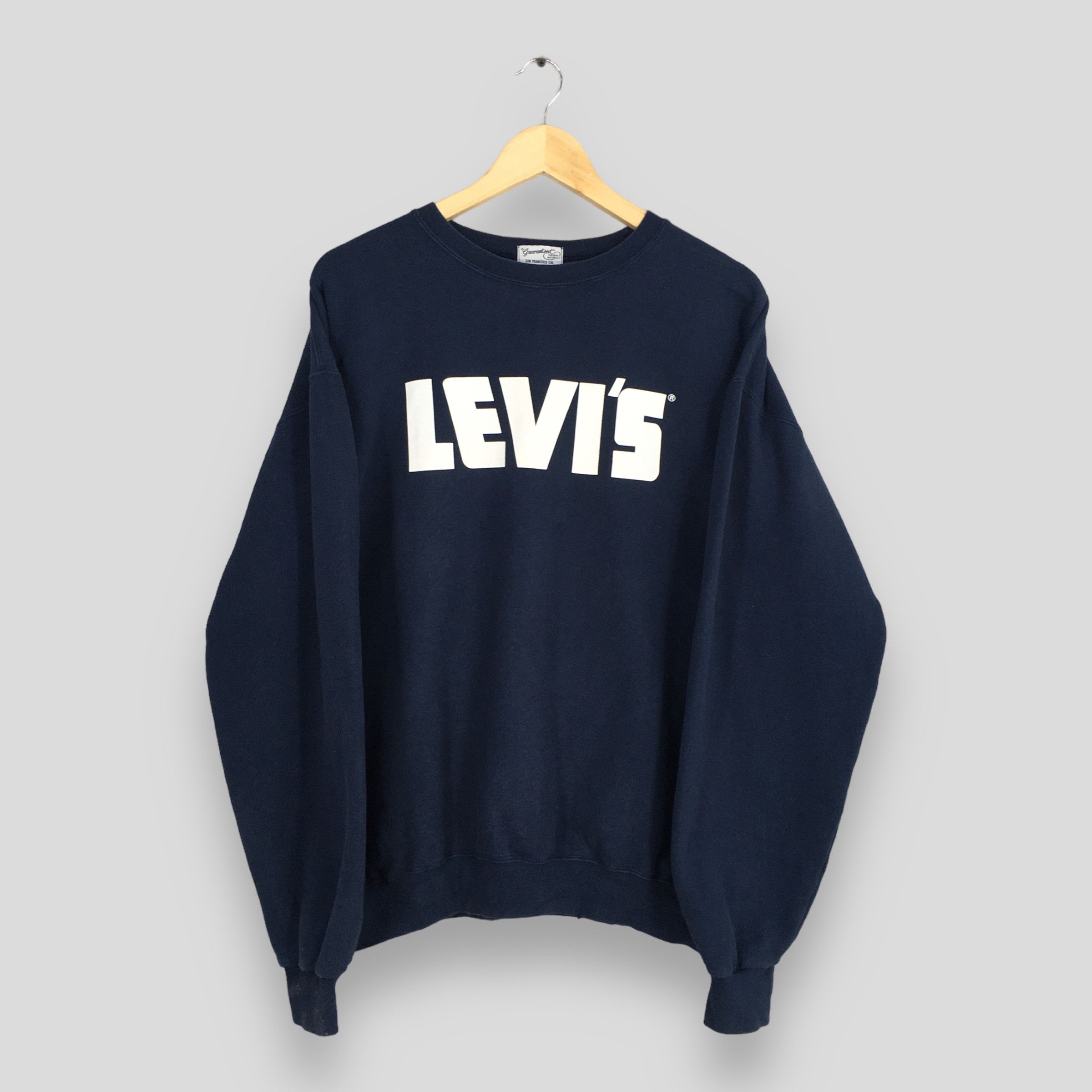 Levi's Vintage 1990's Levis Strauss Blue Sweatshirt Large Size US L / EU 52-54 / 3 - 1 Thumbnail