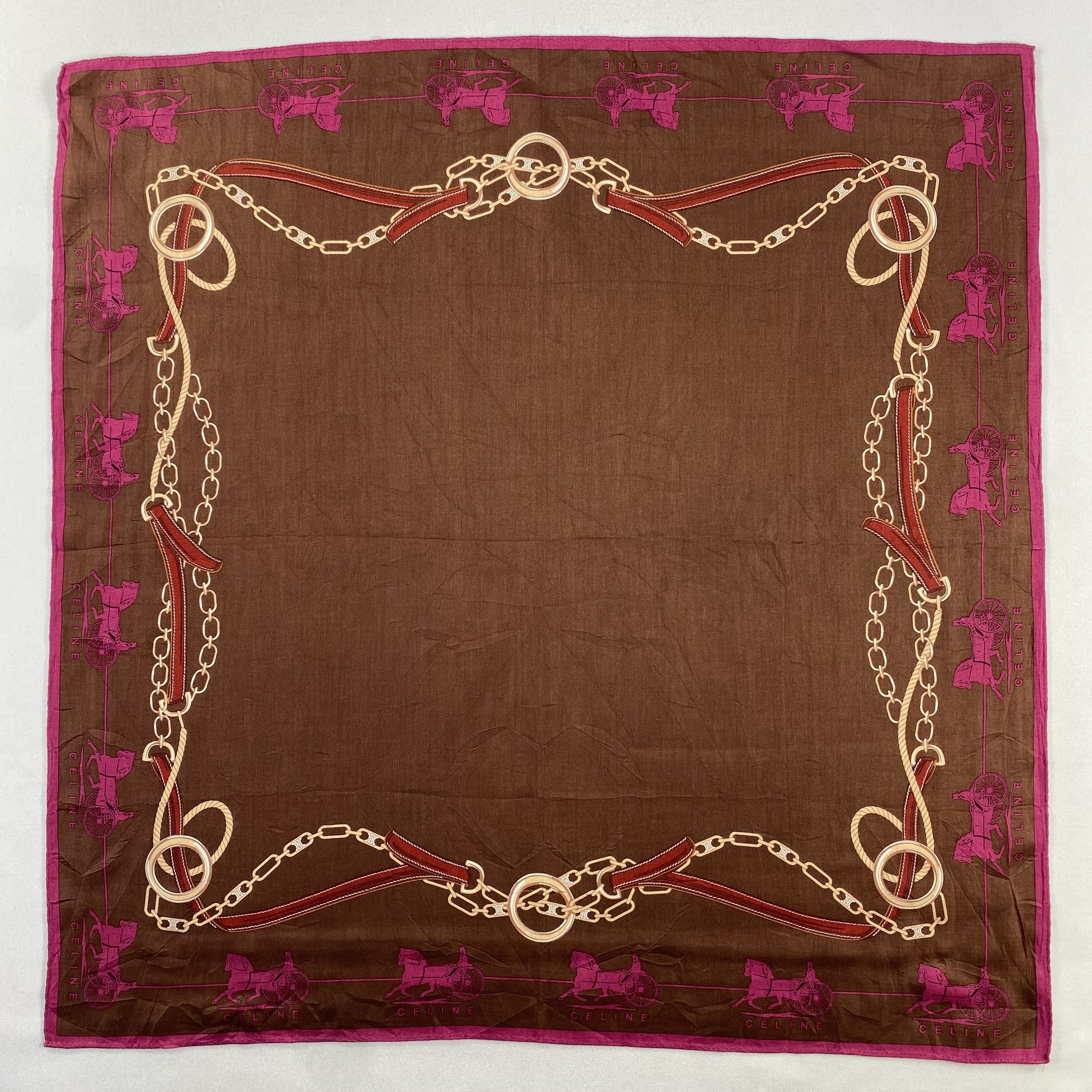 Celine × Vintage Celine Neckerchief / Bandana / Handkerchief-P1849 Size ONE SIZE - 1 Thumbnail