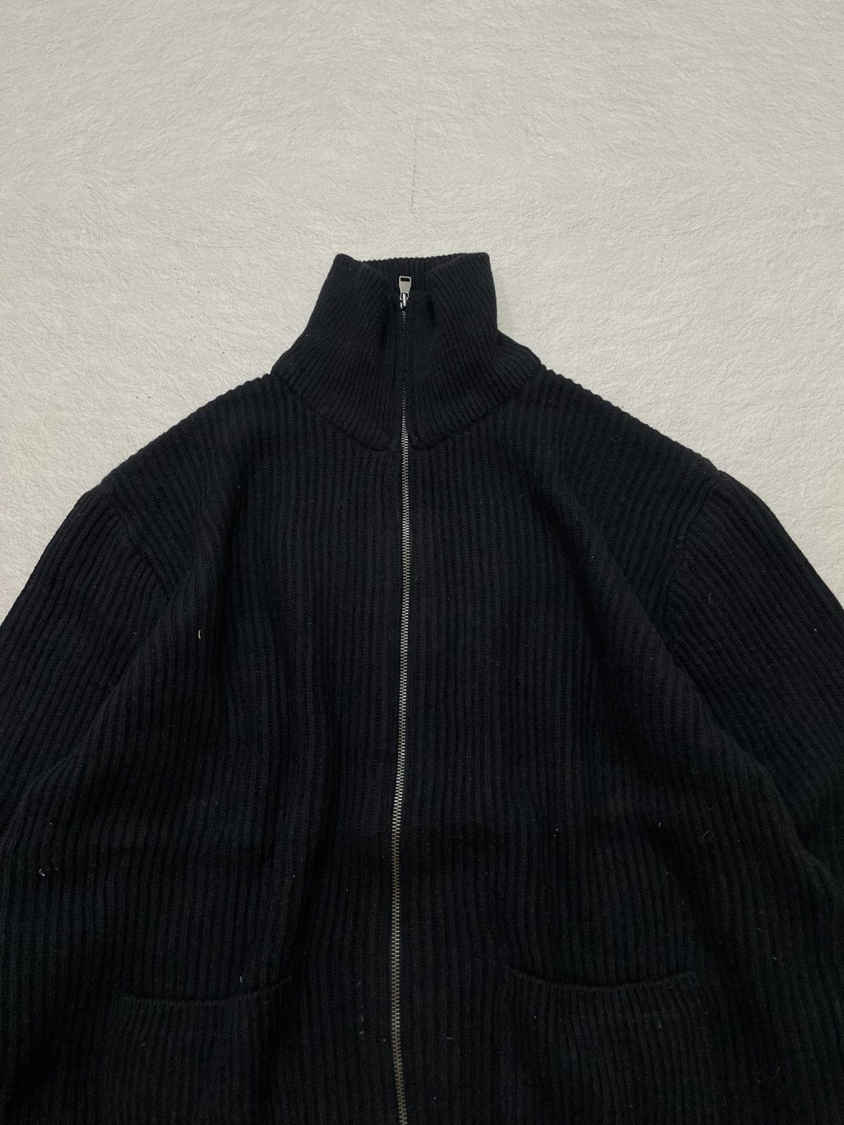 Japanese Brand 2000s Japan Thermal Jacket Black Ribbed Multi Zip Y2K If6was Size US XXL / EU 58 / 5 - 2 Thumbnail