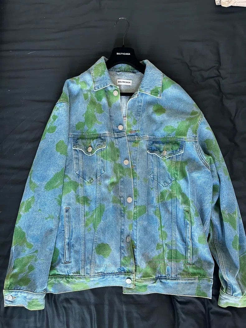 Balenciaga Balenciaga Denim Jacket Size XXS / US 00 / IT 34 - 1 Thumbnail