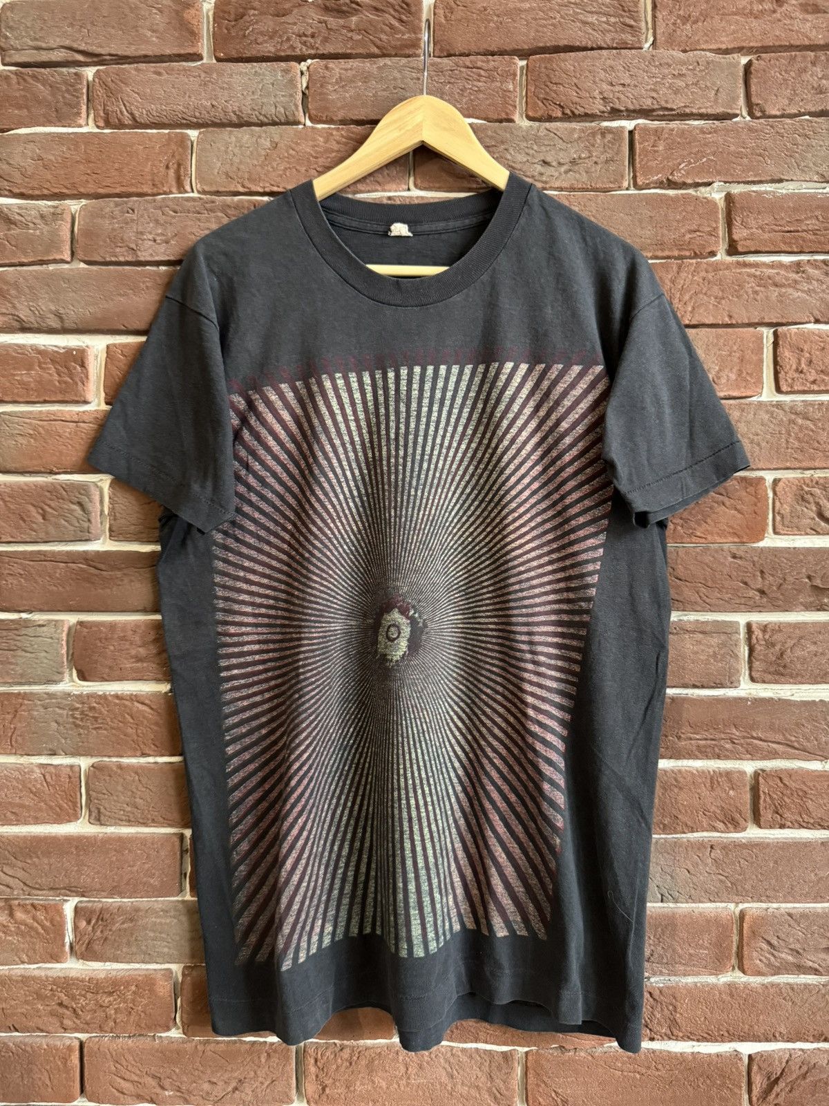 Vintage 1989 Meshuggah Psykisk Tesbild Promo Metal Band T-Shirt rare Size US L / EU 52-54 / 3 - 1 Thumbnail
