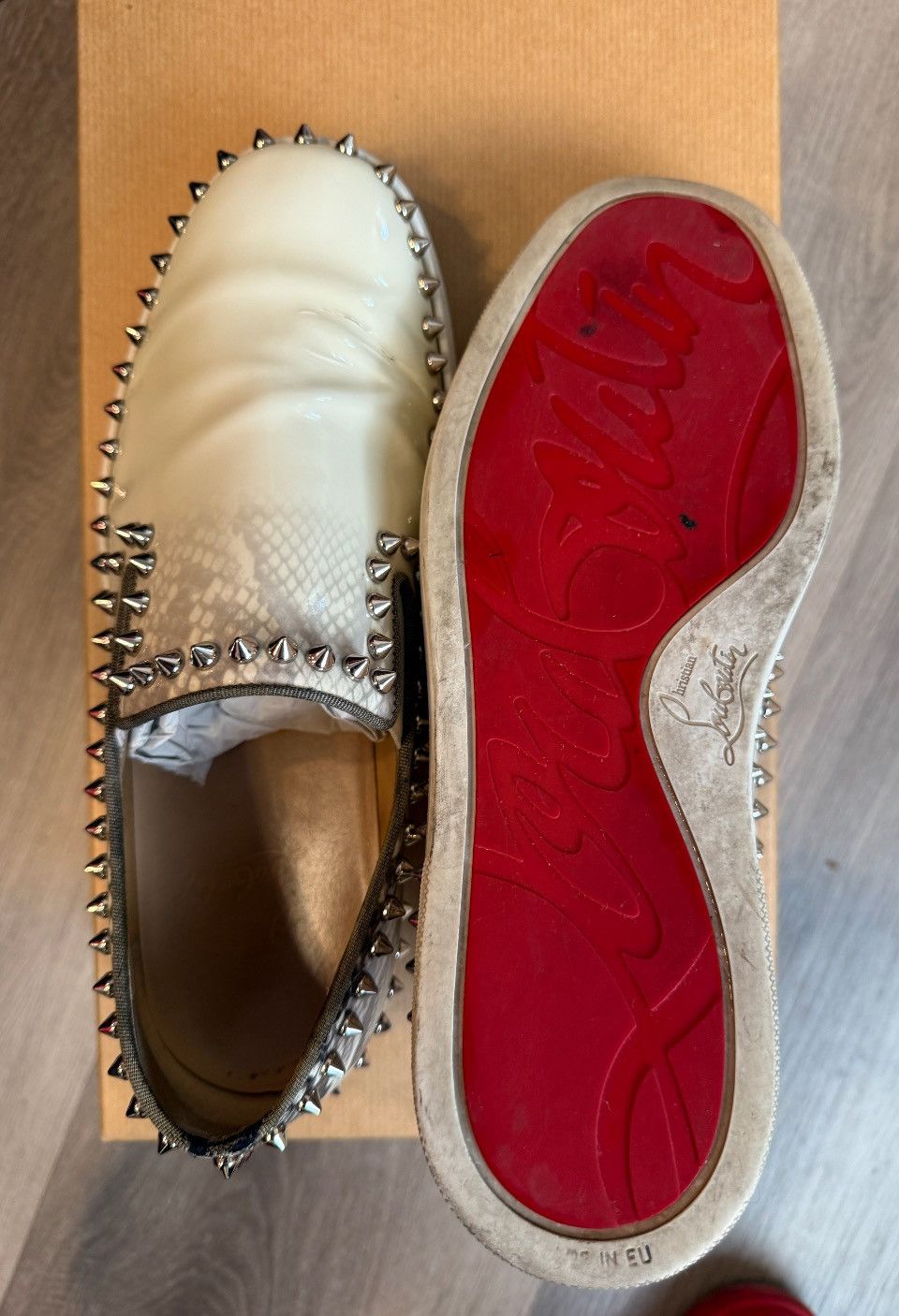 Christian Louboutin Christian Louboutin spike studs Snake Pattern Size US 7 / EU 40 - 10 Thumbnail