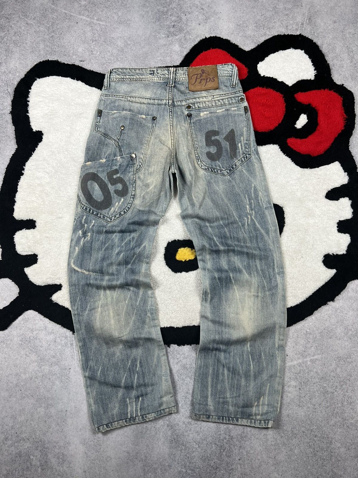 Japanese Brand Vintage Japanese Junya Watanabe GOA Style Denim Y2K Jeans Size US 30 / EU 46 - 1 Thumbnail