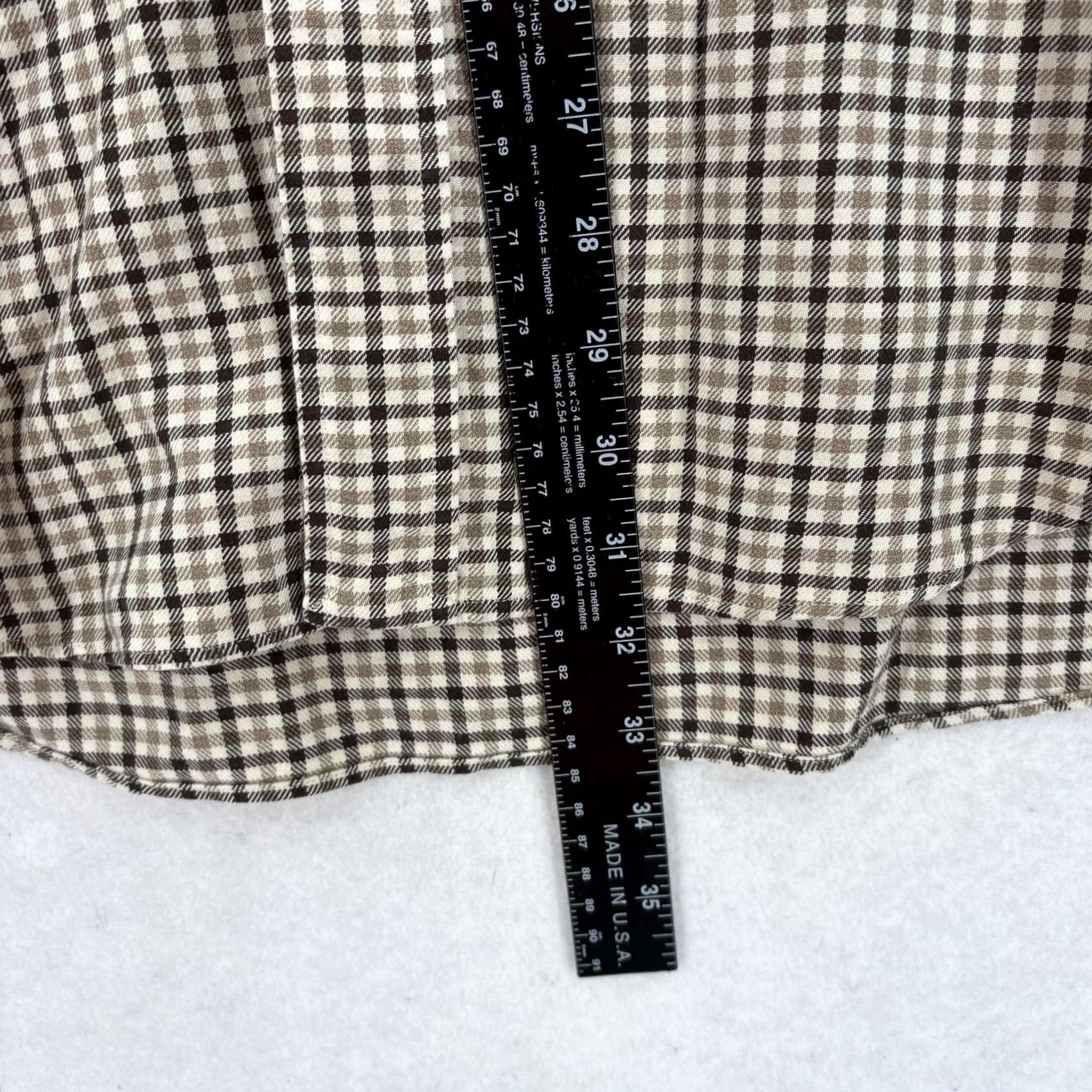 Ralph Lauren Ralph Lauren Shirt Mens Large Brown Check Long Sleeve Blake Cotton Button-Down Size US L / EU 52-54 / 3 - 6 Thumbnail