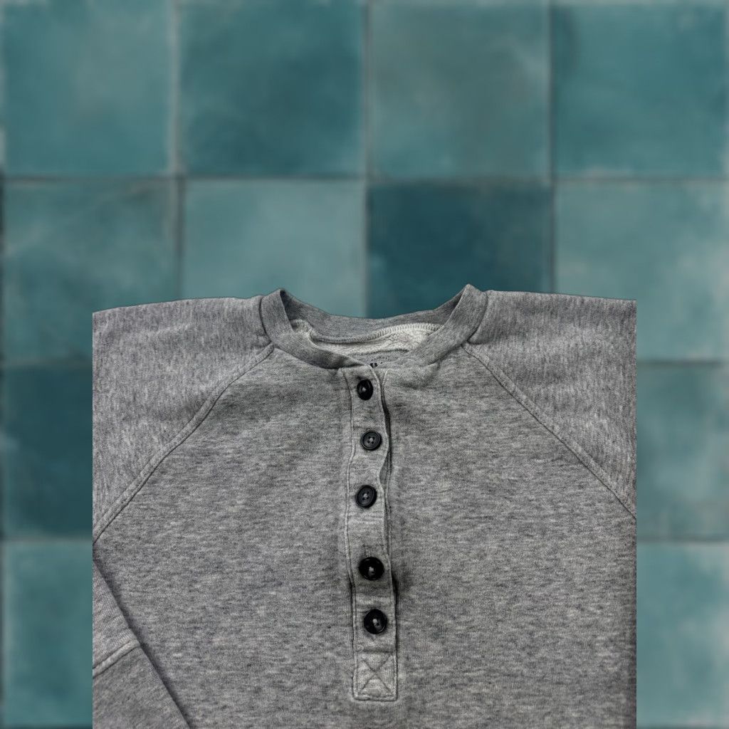 Madewell Madewell Sweatshirt Womens Medium Henley Fleece Organic Cotton MWL Sweater Size M / US 6-8 / IT 42-44 - 1 Thumbnail
