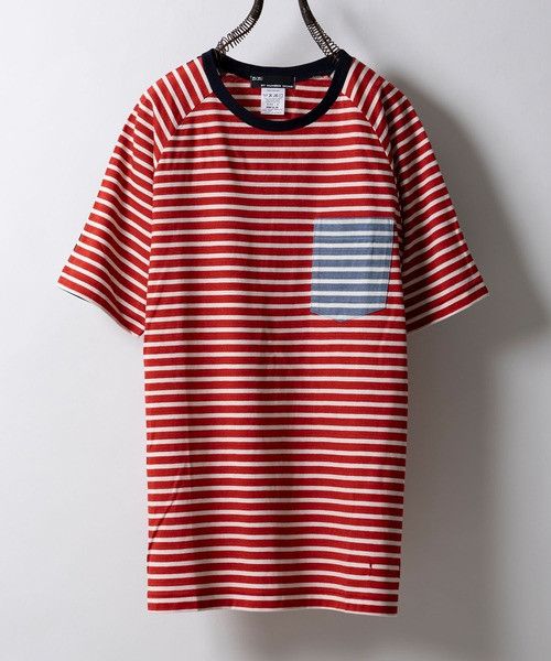 Number (N)ine number nine STRIPED COMBINATION PANEL T-SHIRT Size US S / EU 44-46 / 1 - 1 Thumbnail