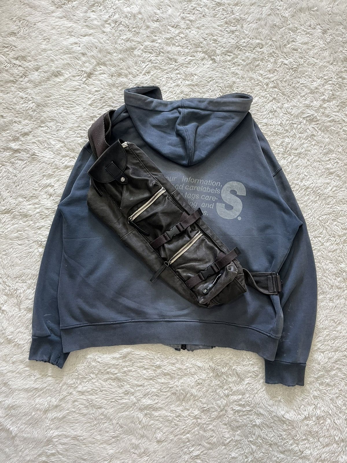 If Six Was Nine art berg "avant garde" mutltipocket utility crossbody bag Size ONE SIZE - 2 Thumbnail