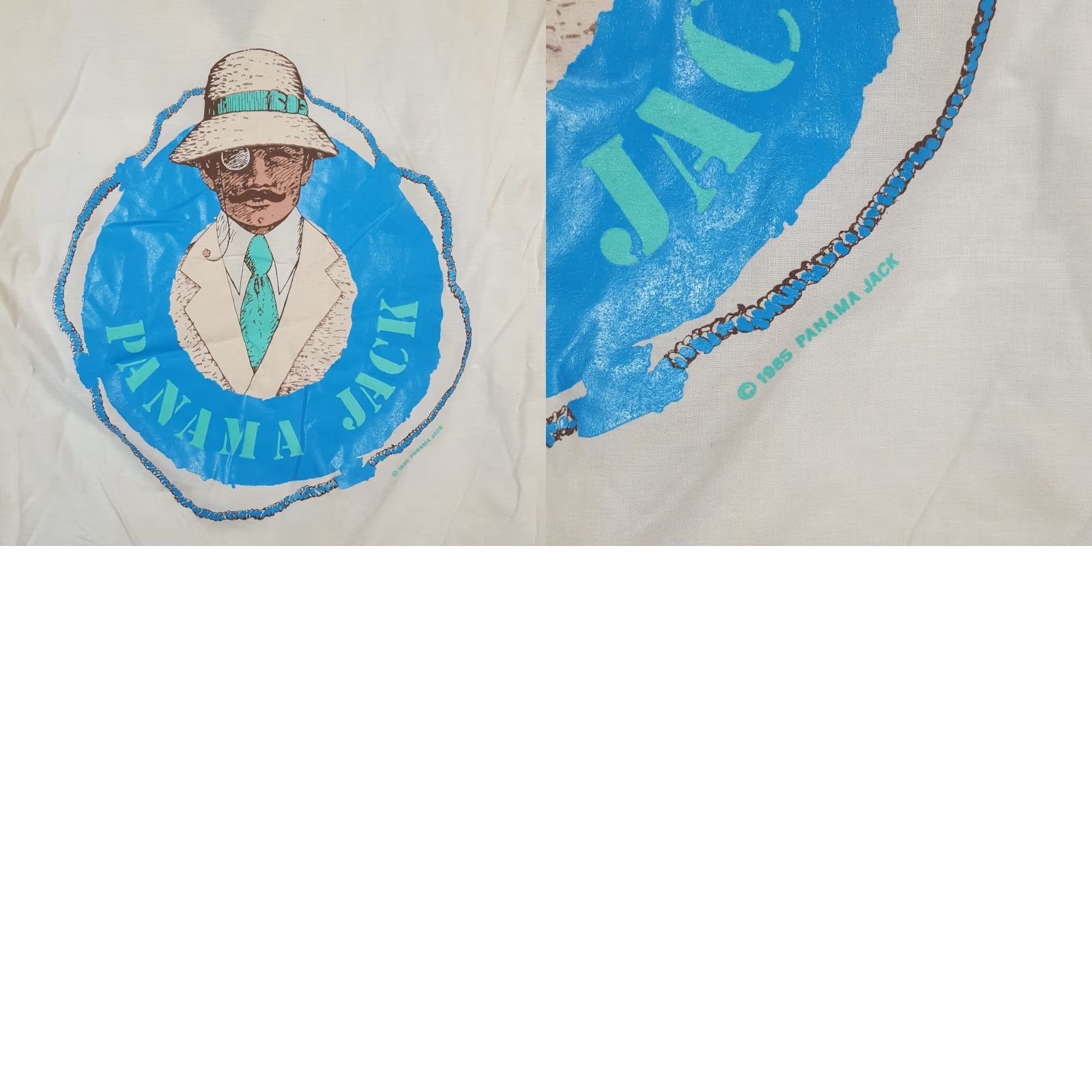 Panama Jack VINTAGE Panama Jack Shirt Mens Small V-Neck Beach 80s 90s Tropical White Cotton Embroidered Logo Size US S / EU 44-46 / 1 - 8 Thumbnail