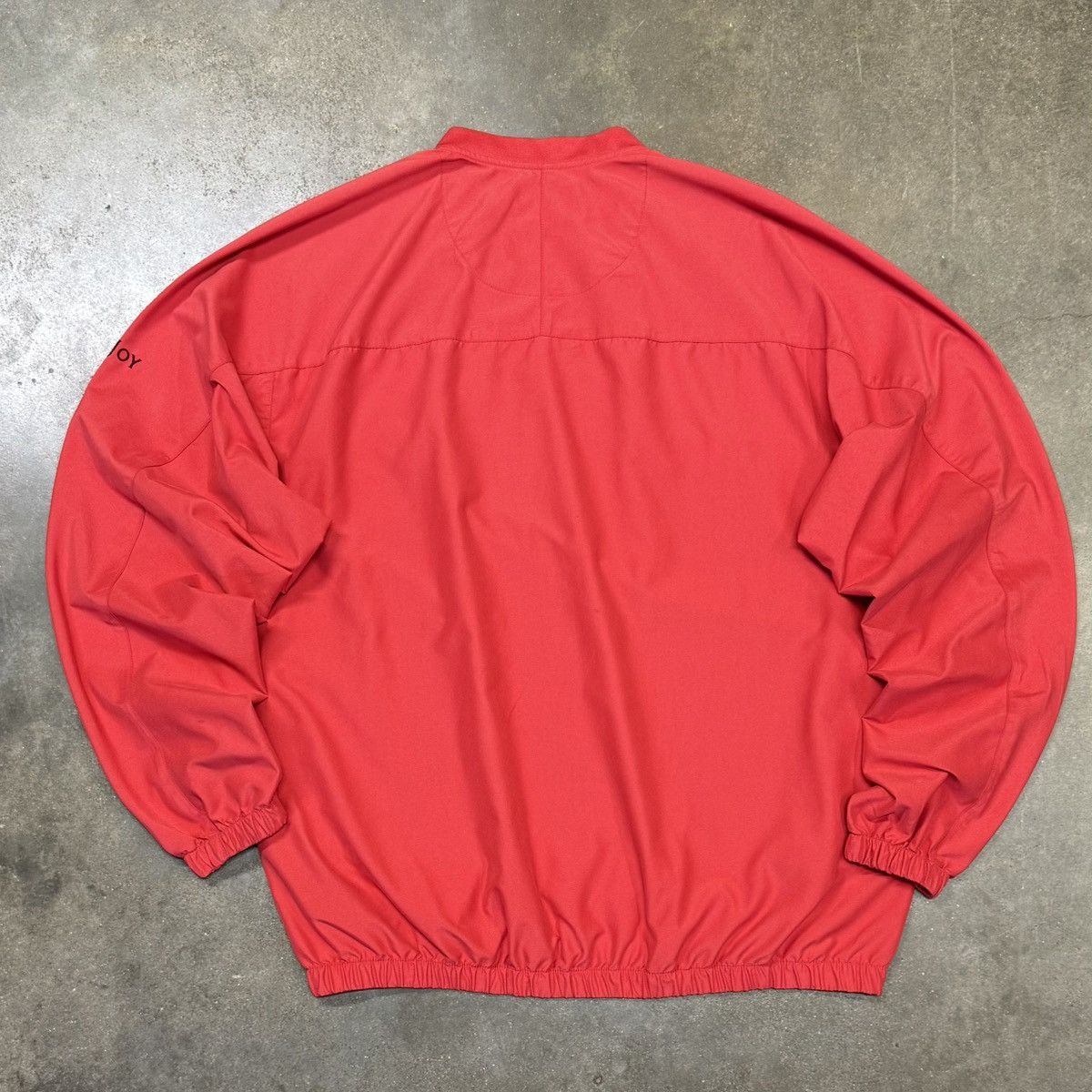 Footjoy Vintage FootJoy Red Golf Windbreaker Pullover V-Neck Size US L / EU 52-54 / 3 - 5 Thumbnail