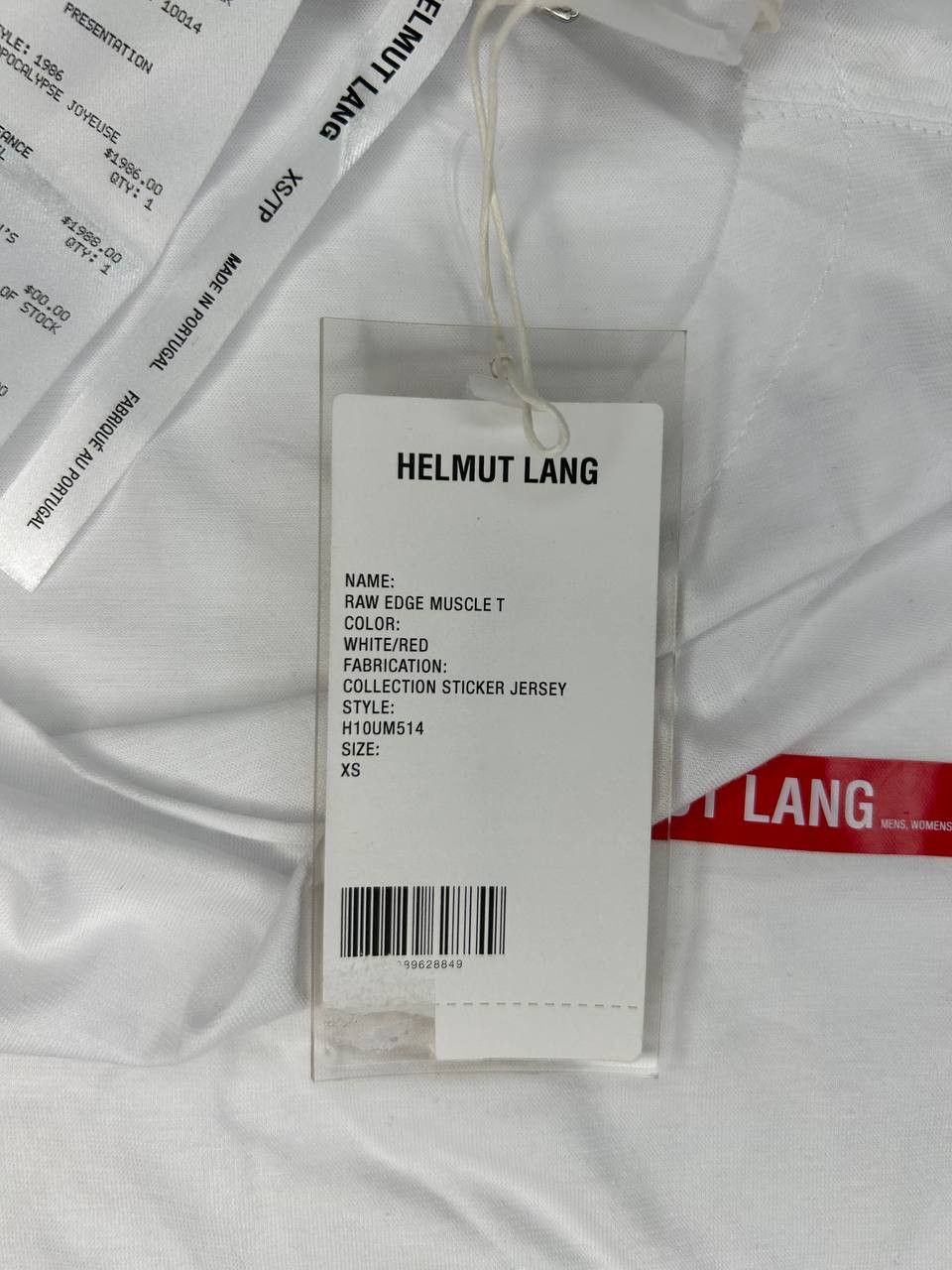 Helmut Lang Helmut Lang Red logo Tank Top (1451) Size US XS / EU 42 / 0 - 3 Thumbnail