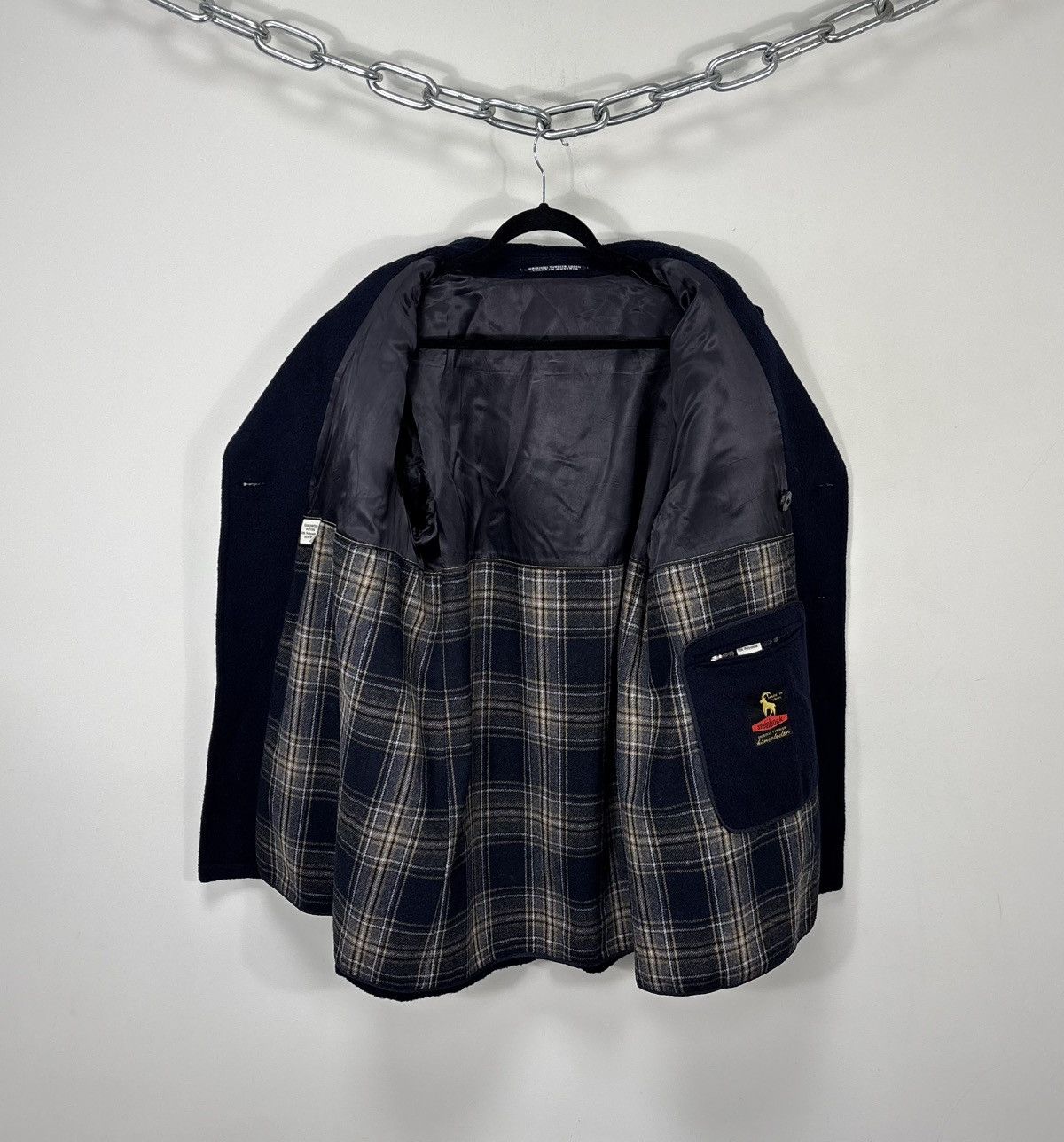 Other Vintage Steinbock Himalaya Men’s Double Breasted Wool Coat Size US M / EU 48-50 / 2 - 2 Thumbnail