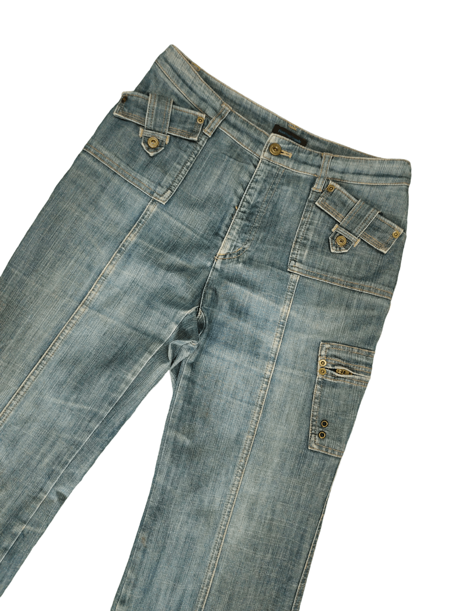 If Six Was Nine Flare Jeans Fontana Grande Denim Boot Cut Ifsixwasnine Y2k Size US 29 - 4 Thumbnail