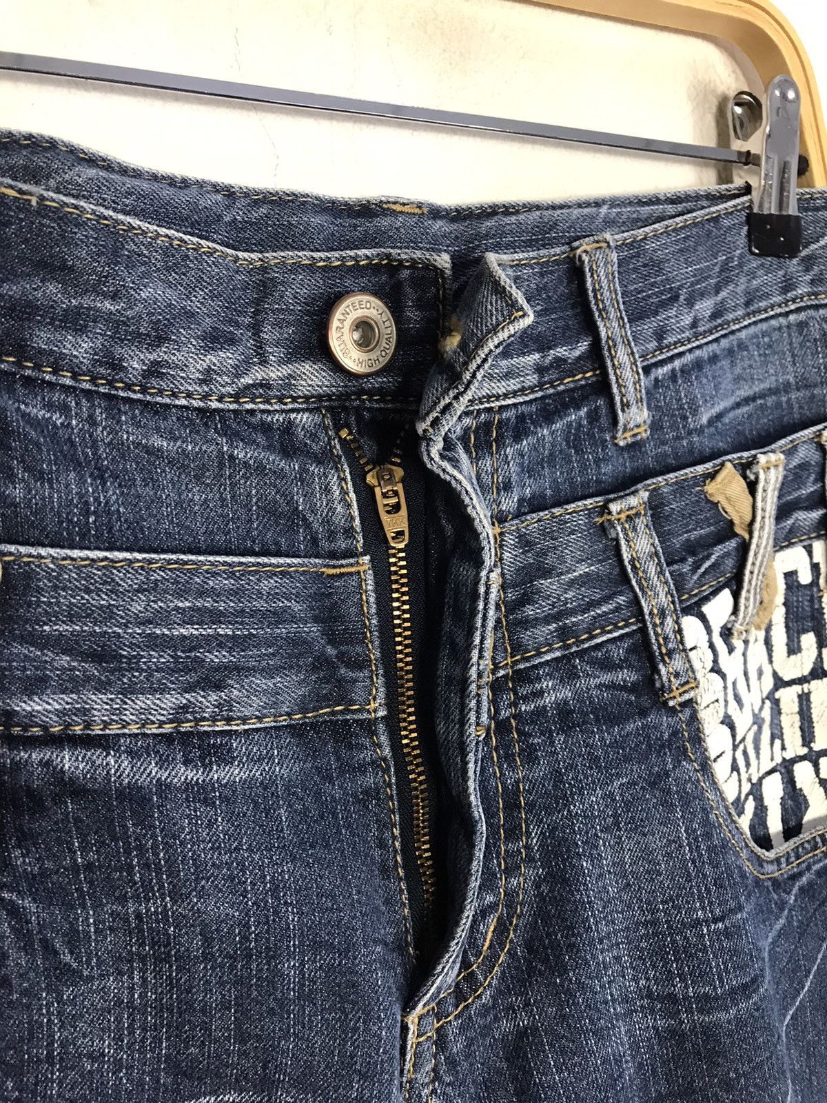 Japanese Brand Back & Forth Denim Jeans Double Waist Fits Size 28 29 Size US 28 / EU 44 - 4 Thumbnail