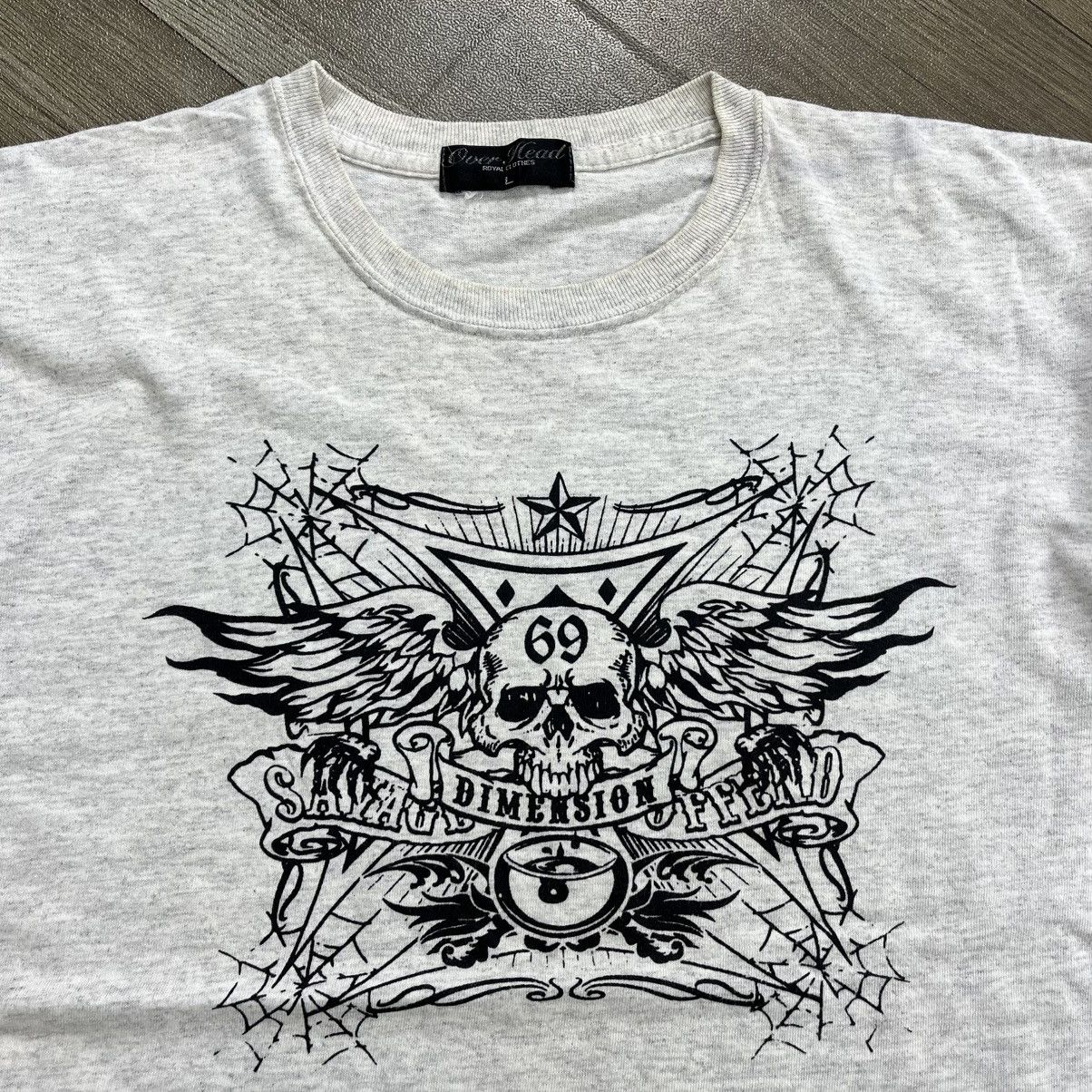 Japanese Brand 2000s Overhead Dimention Skulls Grunge Lgb Style Tee Size US L / EU 52-54 / 3 - 3 Thumbnail