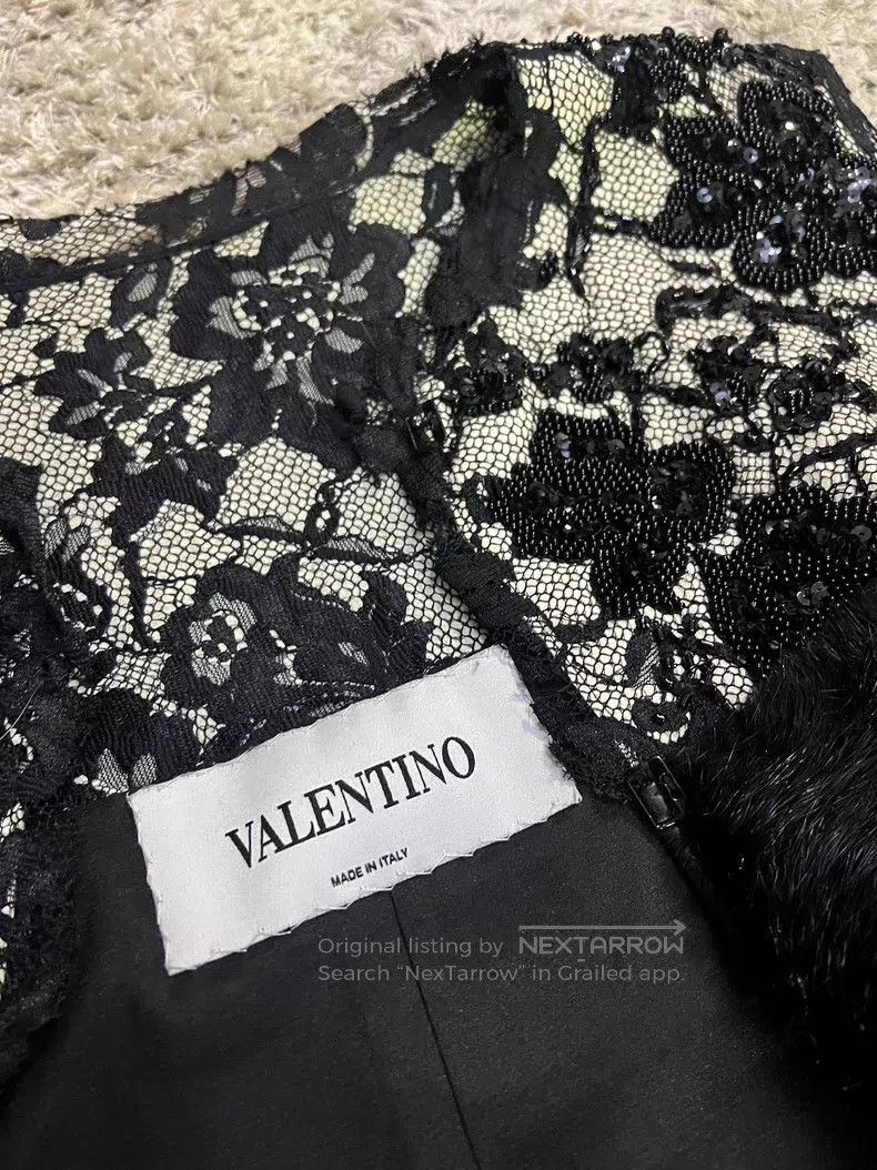 Valentino Valentino Nailed beaded mink vest Size S / US 4 / IT 40 - 2 Thumbnail