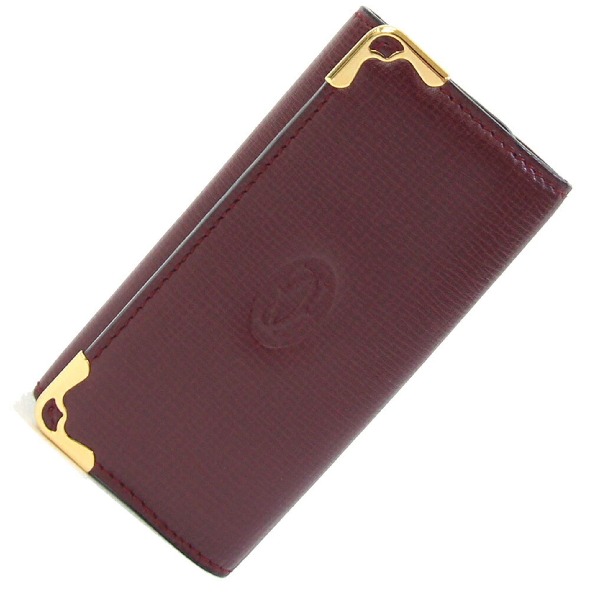 Cartier Cartier 4-Key Case Must L3000155 Bordeaux Leather Key for Women ...