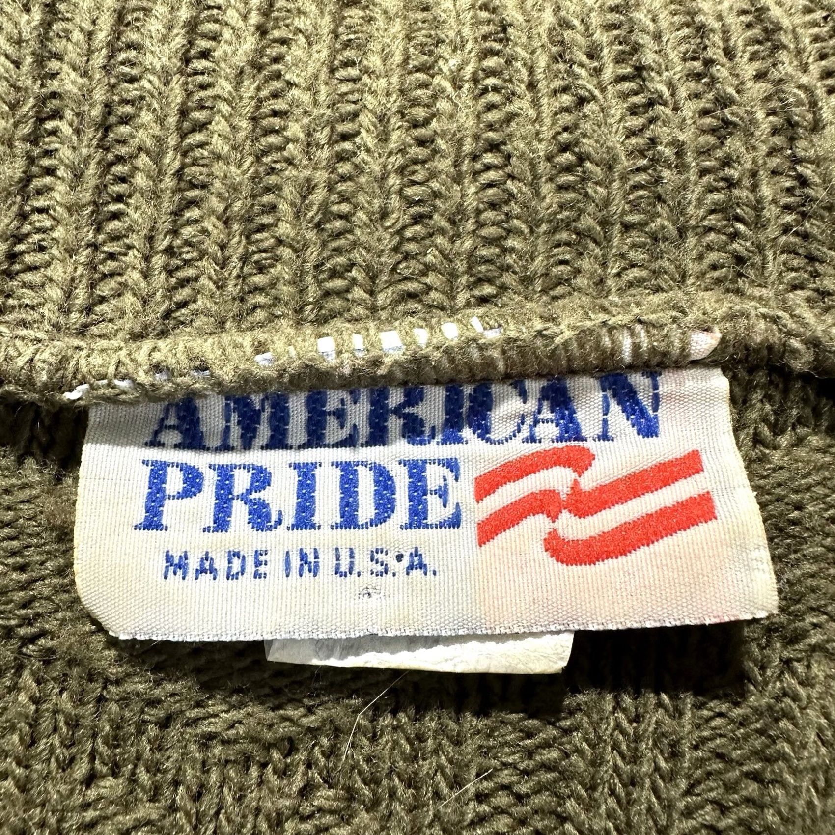 Vintage VINTAGE american pride Sweater Geometric Knit Pattern Crew Green Small Mens Size US S / EU 44-46 / 1 - 4 Thumbnail