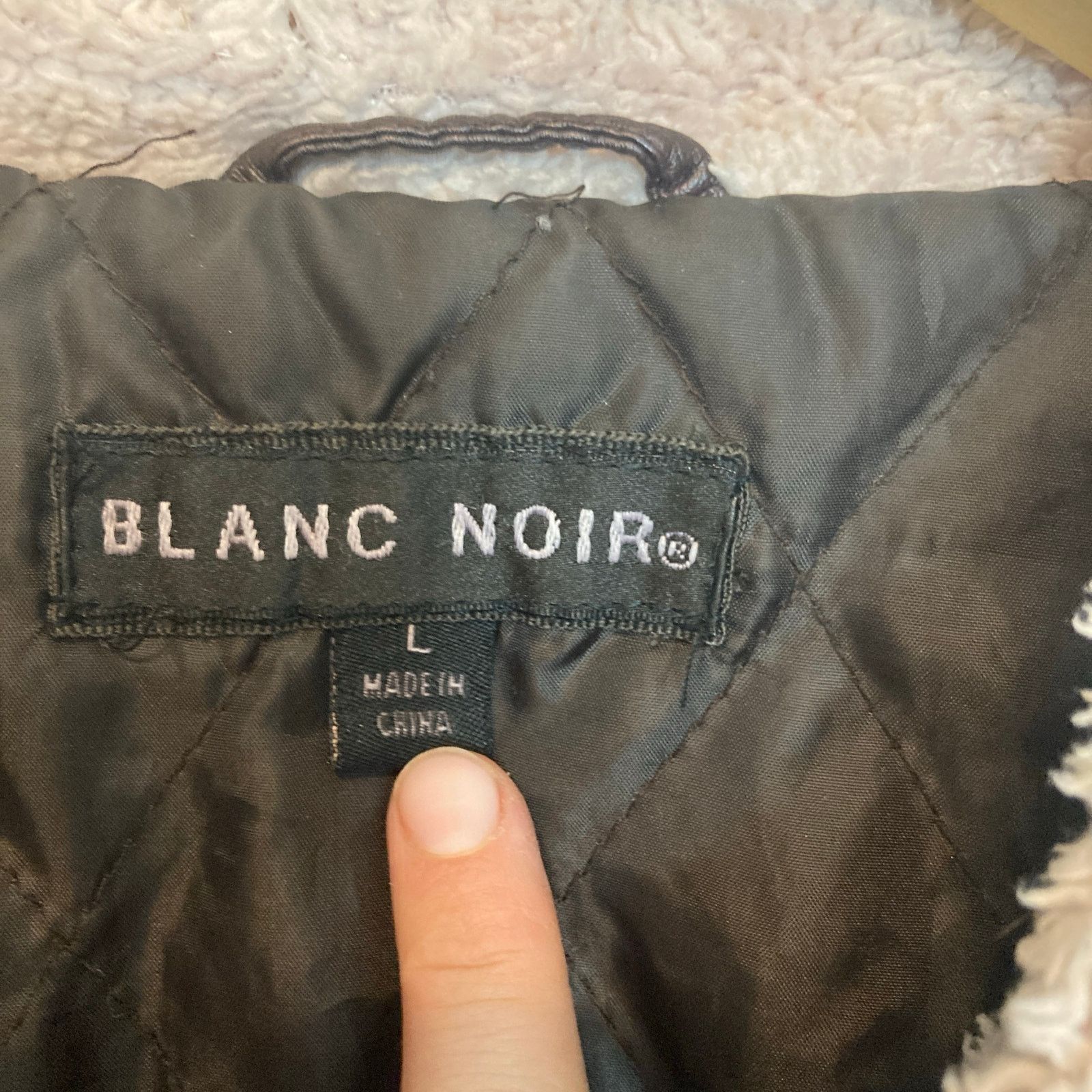 Blanc Noir Blanc Noir Brown Leather Zip Up Button Collar Bomber Jacket Size L / US 10 / IT 46 - 9 Thumbnail